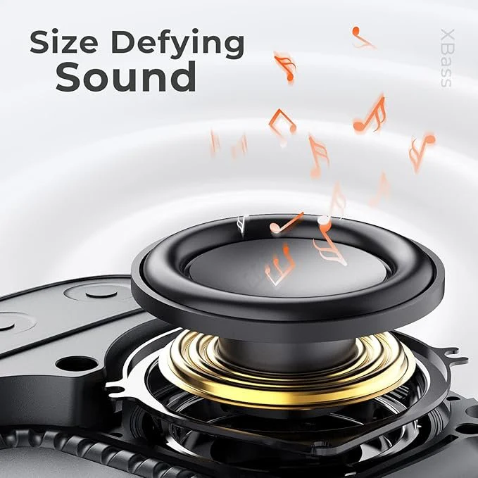Tribit StormBox Micro 2 Portable Speaker: 90dB Loud Sound Deep Bass IP67 Waterproof Small Speaker Built-in Strap, 12H Playtime Long Battery Powerbank for Outdoor Camping Biking, 120ft Bluetooth Range(Unboxed) - Image 3