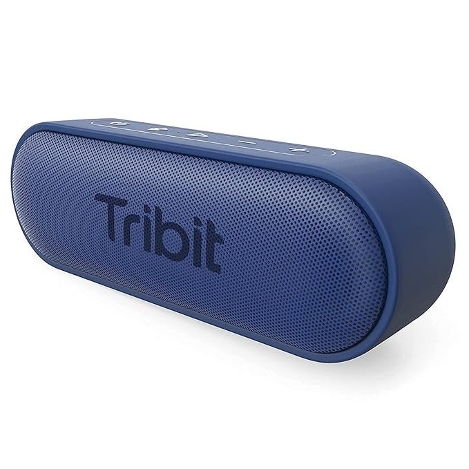 Tribit XSound Go Wireless Bluetooth 5.0 Speakers with Loud Stereo Sound & Rich Bass 16W,24H Playtime,100 ft Bluetooth Range,Outdoor Lightweight IPX7 Waterproof,Built-in Mic (Blue)(Unboxed)