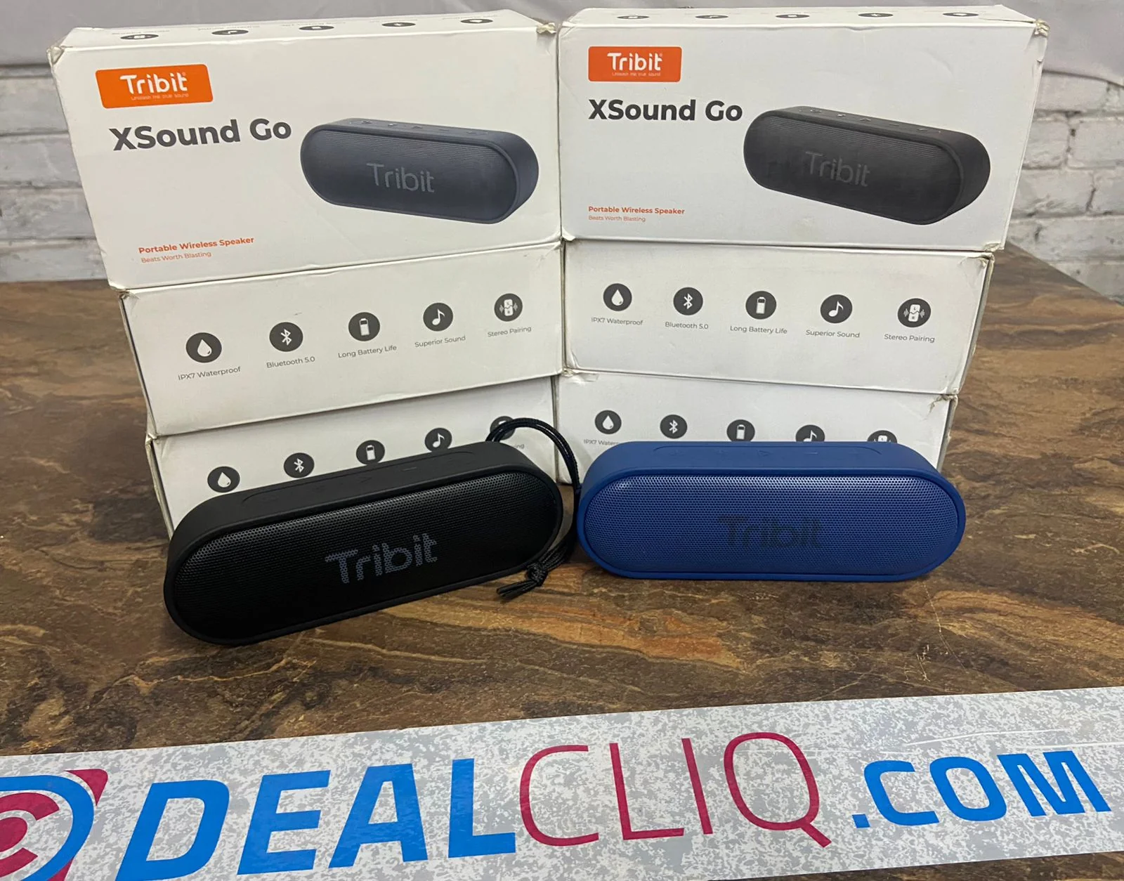 Tribit XSound Go Wireless Bluetooth 5.0 Speakers with Loud Stereo Sound & Rich Bass 16W,24H Playtime,100 ft Bluetooth Range,Outdoor Lightweight IPX7 Waterproof,Built-in Mic (Blue)(Unboxed) - Image 7