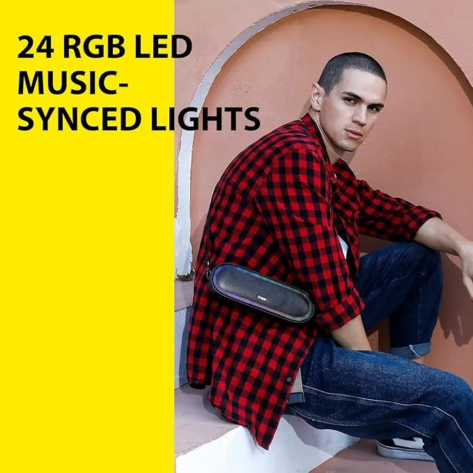 Tribit XSound Mega Bluetooth Portable Speaker with Single Self-Developed 30W N48 High-Density NdFeB & Titanium Driver,Exclusive XBass Tech,3 Audio Modes,LED Lights,20H Playtime,IPX7,Powerbank,Strap(Unboxed) - Image 3