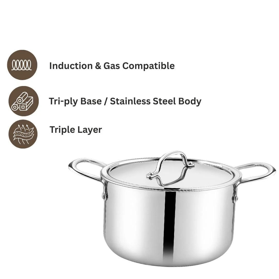 Triply Stainless Steel Kadai with Heavy Bottom - Image 38