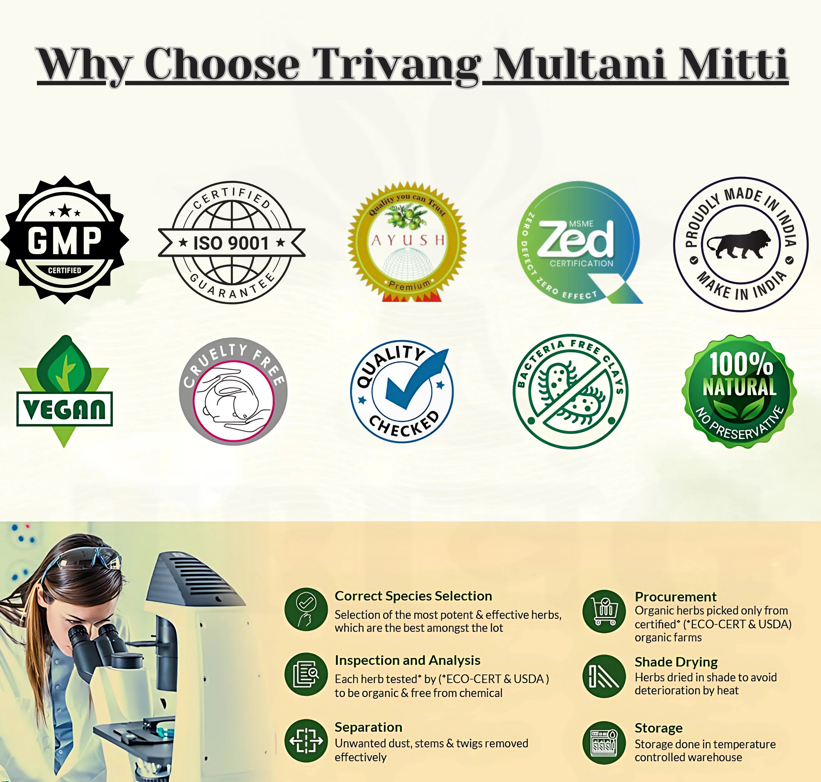 Trivang 100% Natural Multani Mitti Powder - Image 10