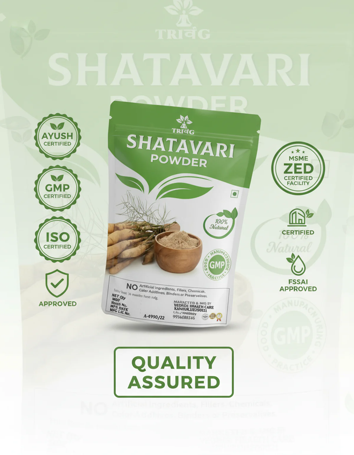 Trivang Pure Shatavari Powder - Image 3