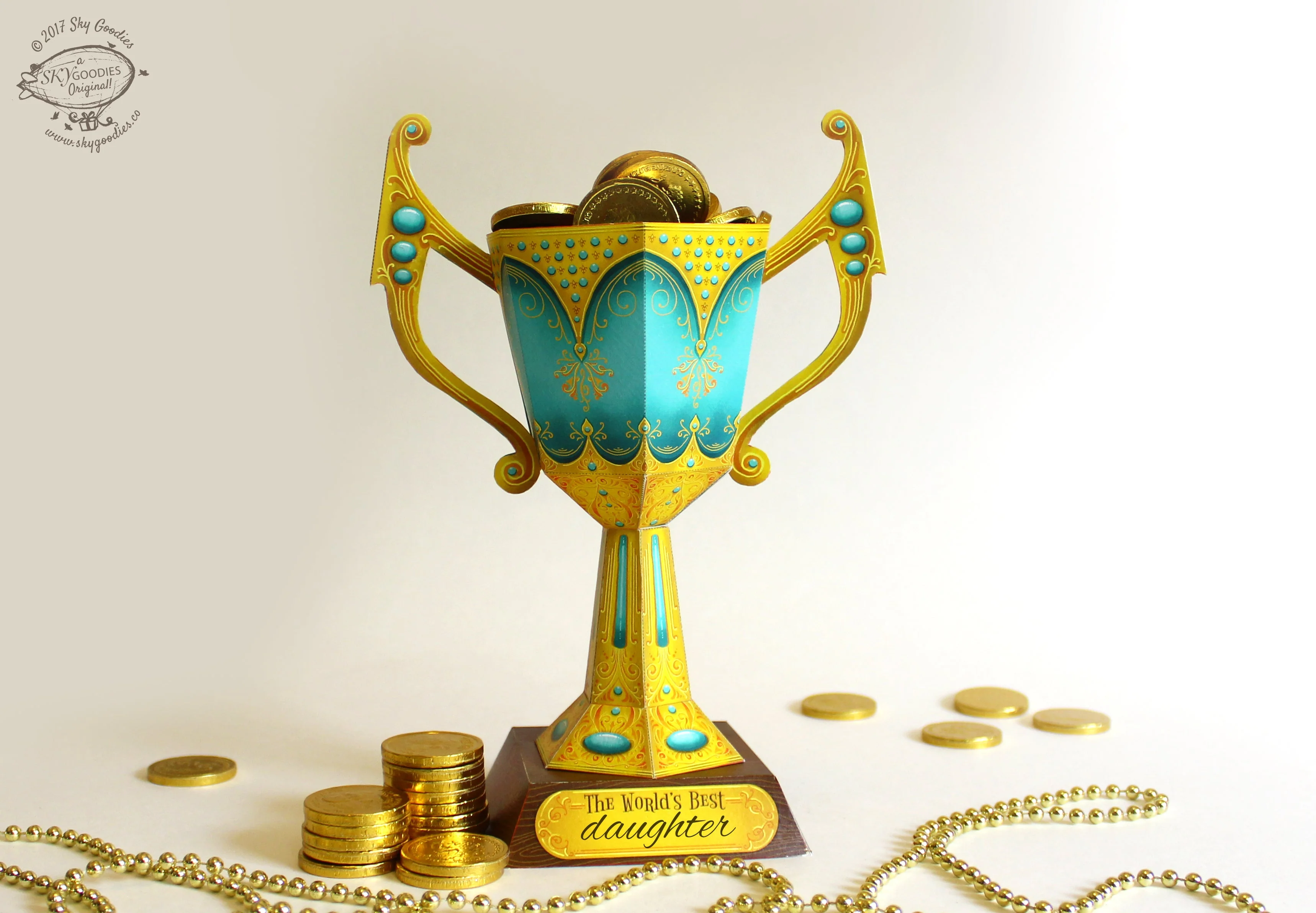 Trophy Cup - DIY Paper Craft Kit - Image 6