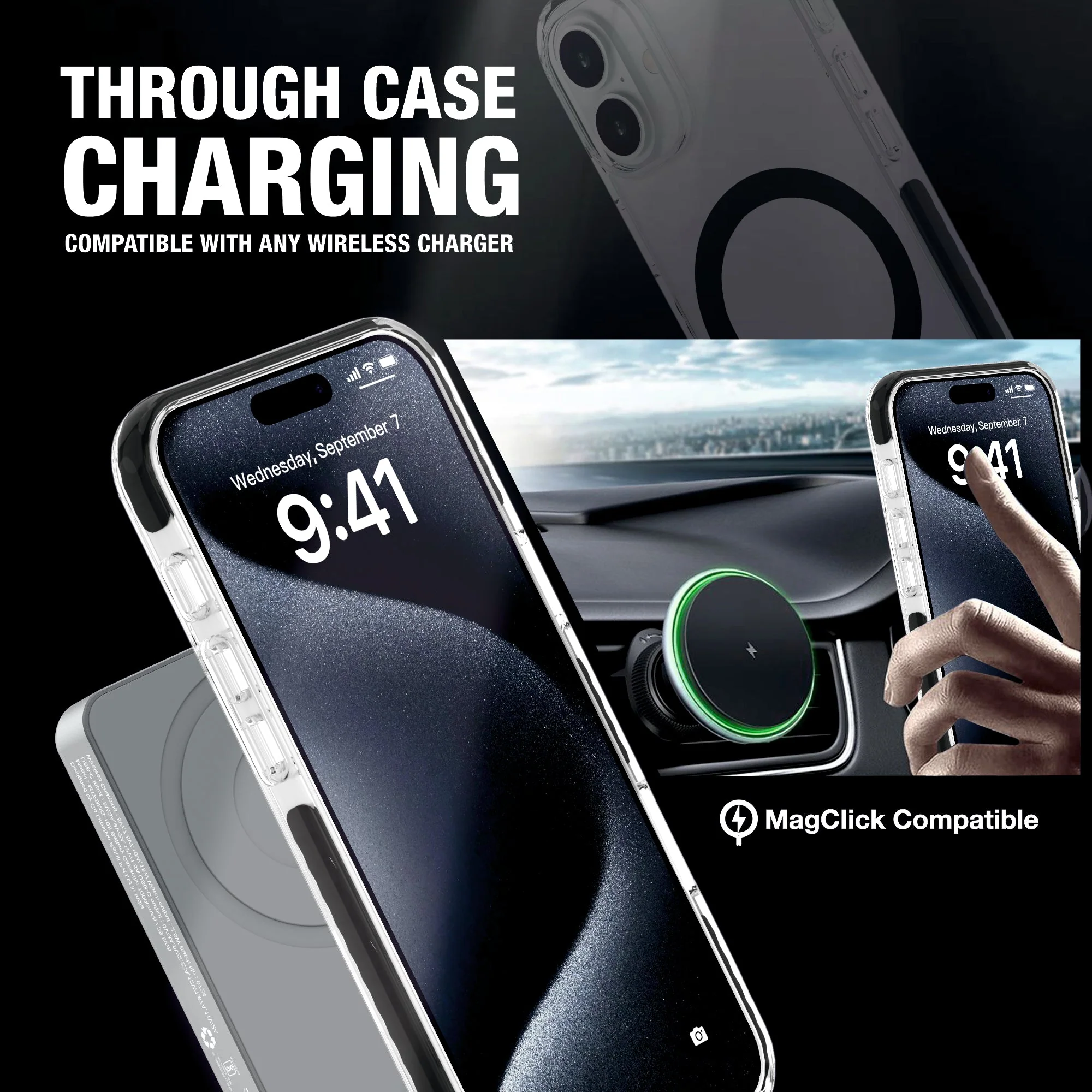 TROY SNAP Magnetic Charging Mag-Safe Compatible Case for iPhone 16 Series - Image 5
