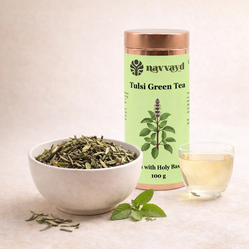 Tulsi Green Tea In Tin