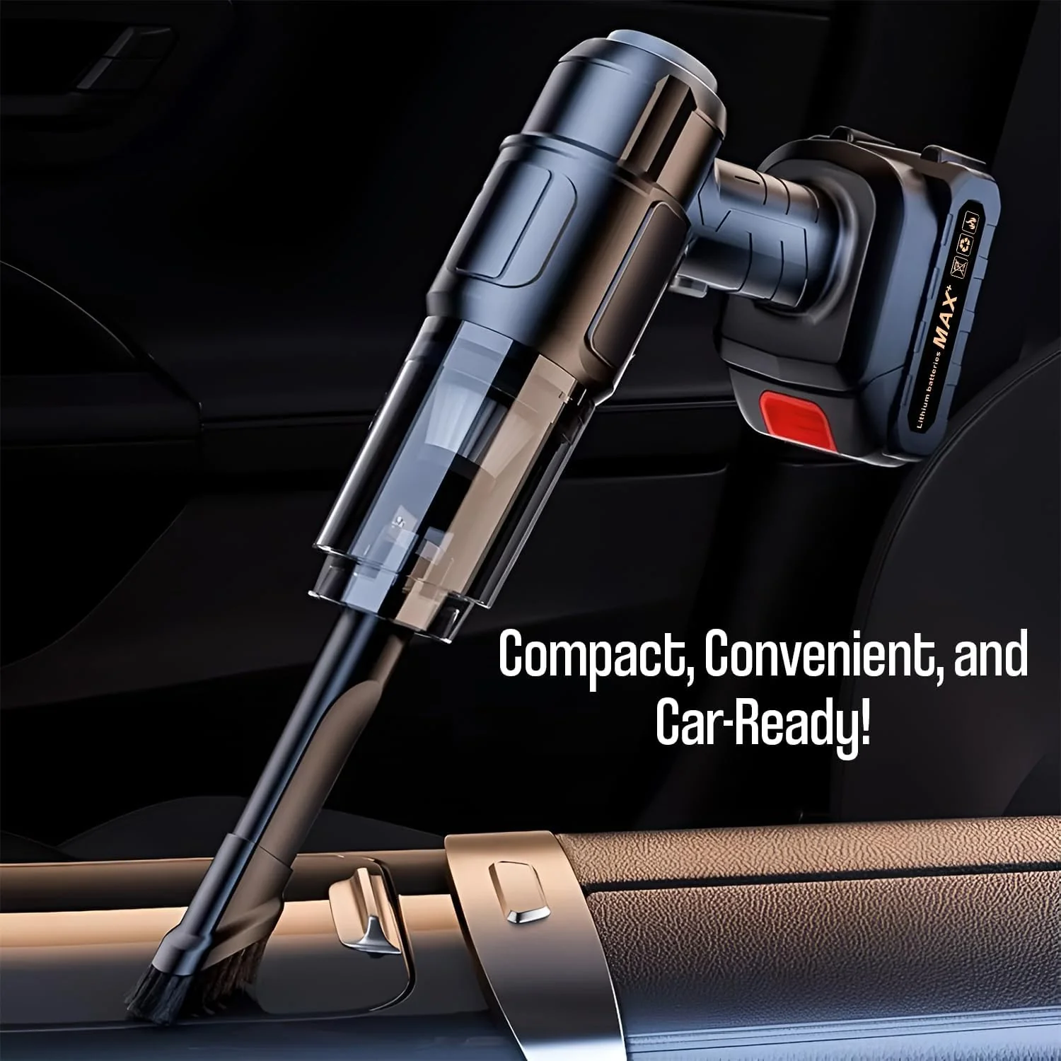 TurboVac: Super Powerful Cordless Vacuum Cleaner with 21,000Pa Suction, Detachable Battery & Multi-Nozzle Attachments - Image 5
