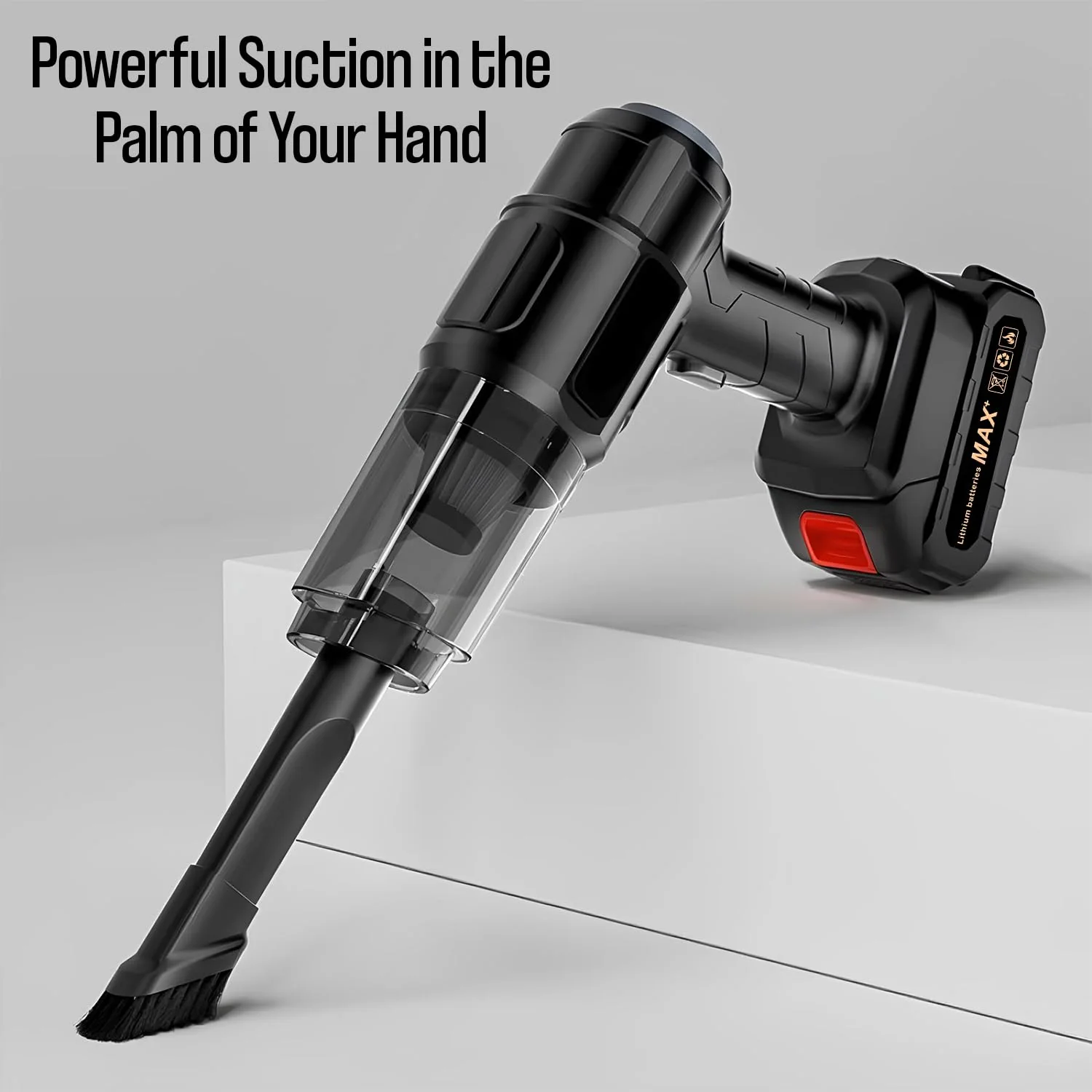TurboVac: Super Powerful Cordless Vacuum Cleaner with 21,000Pa Suction, Detachable Battery & Multi-Nozzle Attachments - Image 8