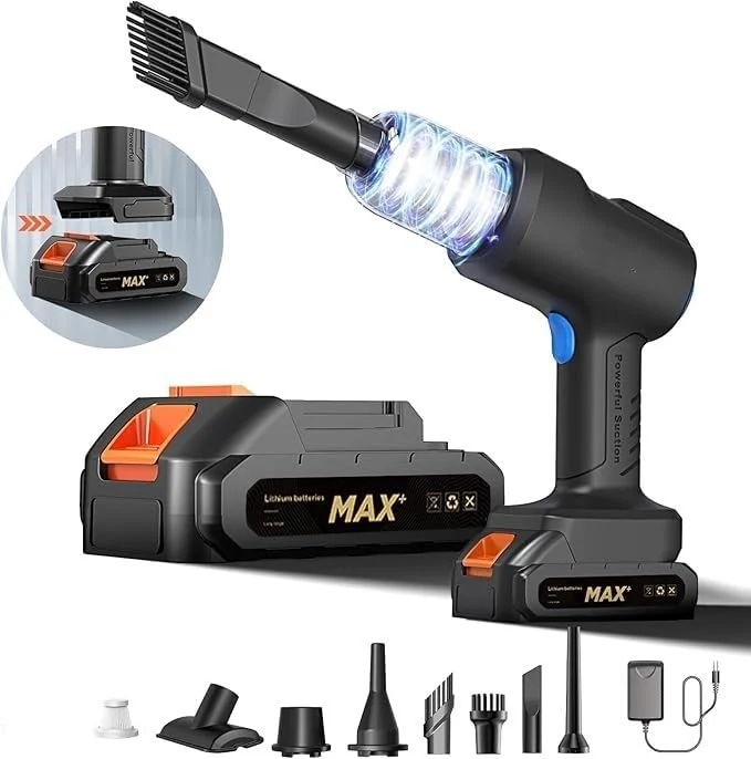 TurboVac: Super Powerful Cordless Vacuum Cleaner with 21,000Pa Suction, Detachable Battery & Multi-Nozzle Attachments - Image 9