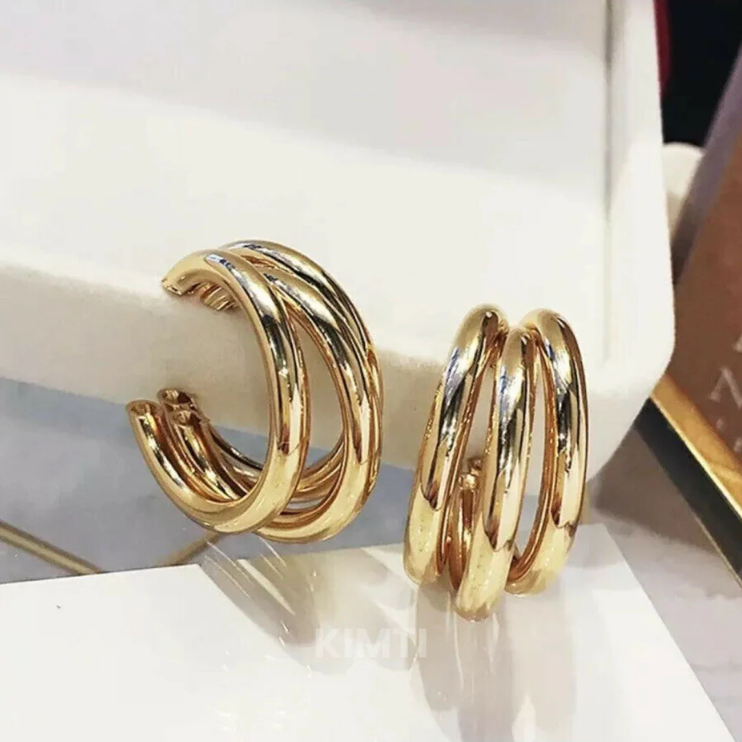 Turn Him On Golden Hoops Earring - Image 11