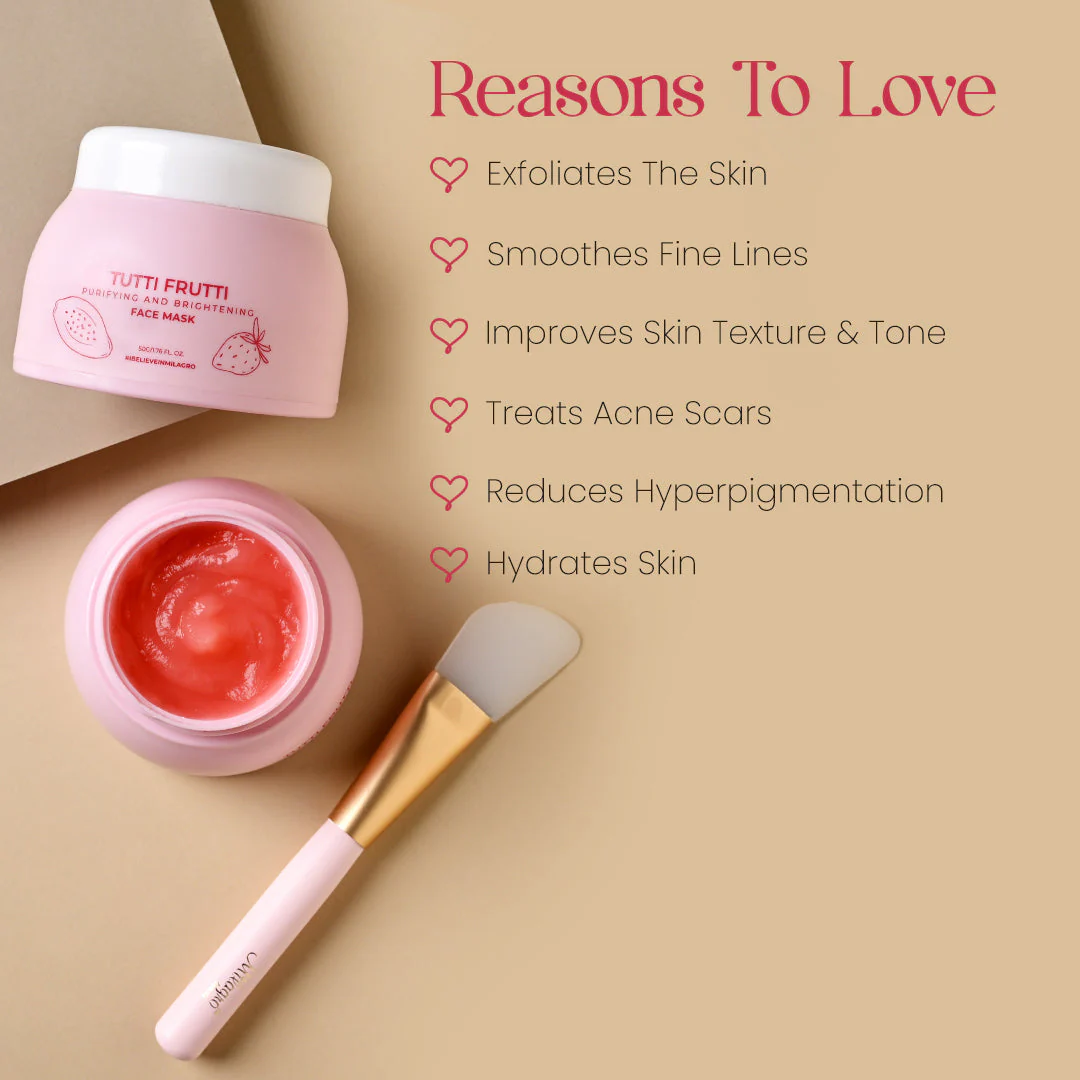 Tutti Frutti Face Mask| Natural AHA (Alpha Hydroxy Acid) - Image 11