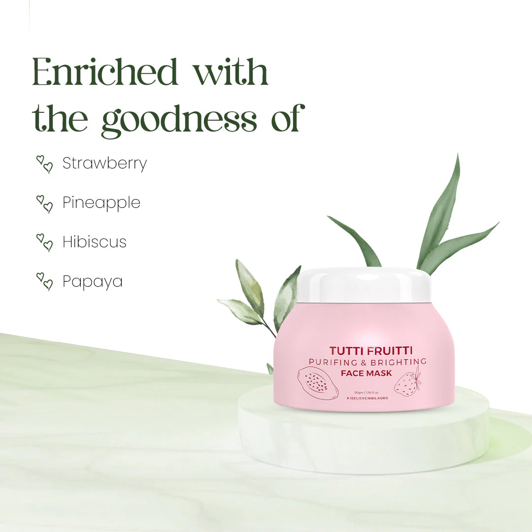 Tutti Frutti Face Mask| Natural AHA (Alpha Hydroxy Acid) - Image 12