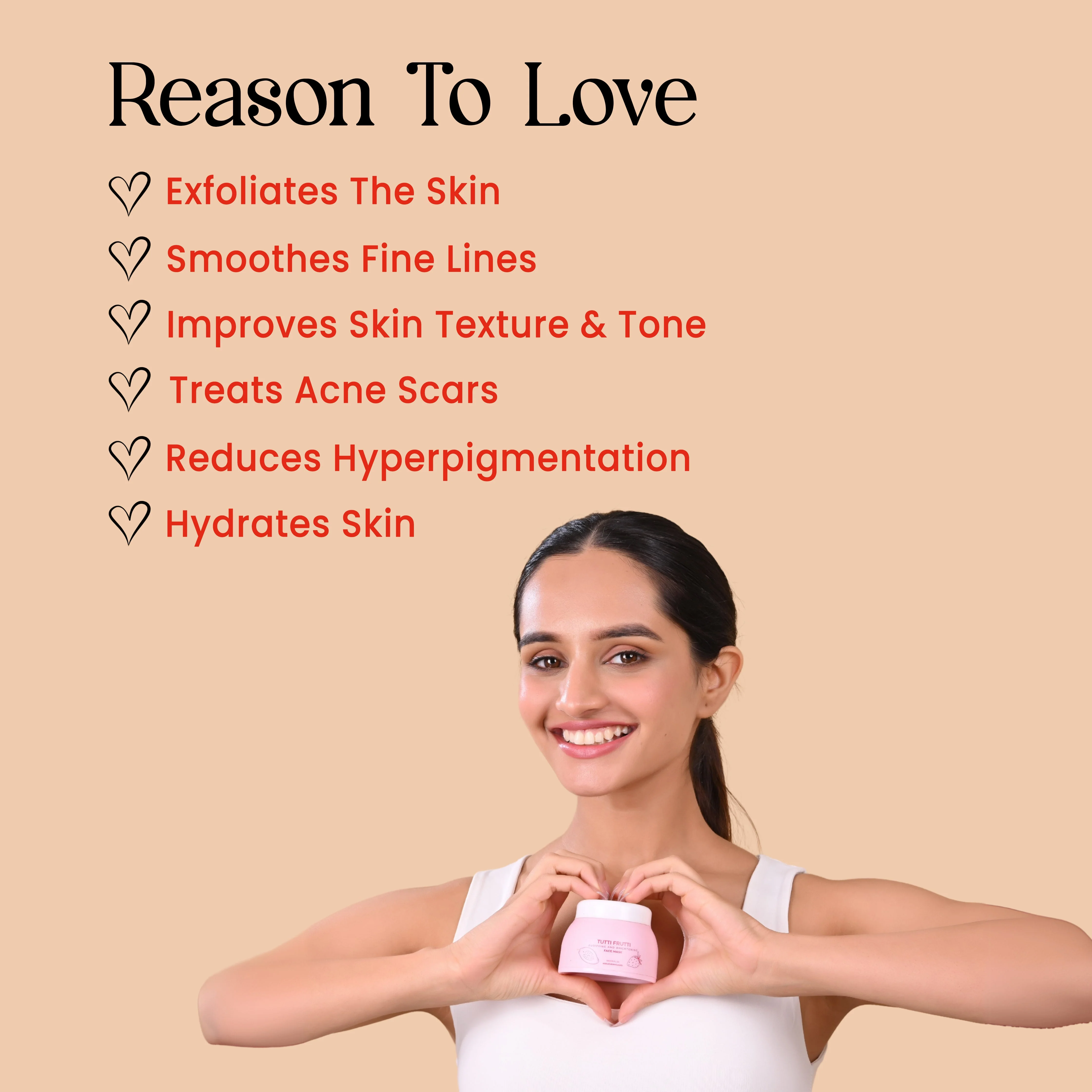 Tutti Frutti Face Mask| Natural AHA (Alpha Hydroxy Acid) - Image 3