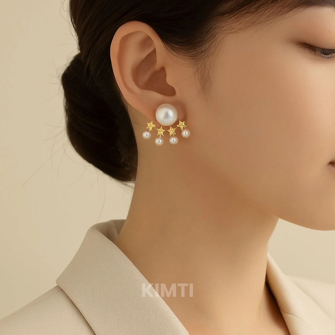 Twilight Drift Gemstone Studs earring - Image 3