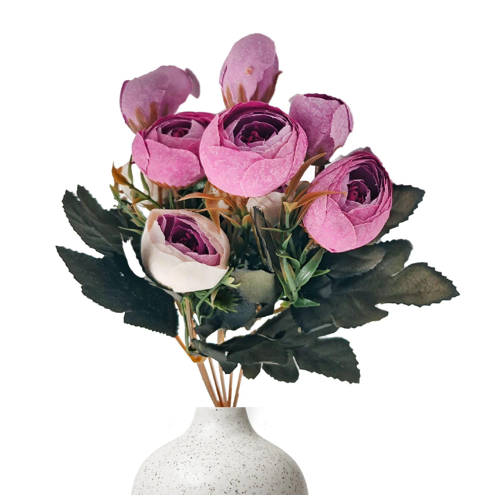 Twin Colour Peony Artificial Flowers - Image 21