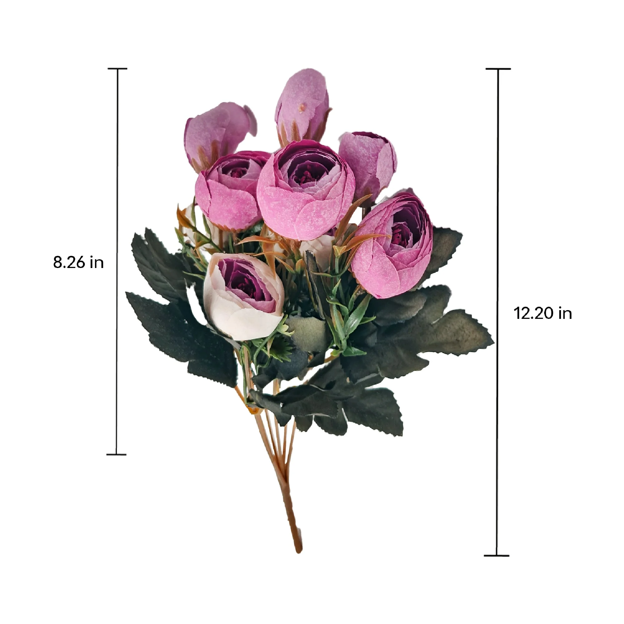 Twin Colour Peony Artificial Flowers - Image 24
