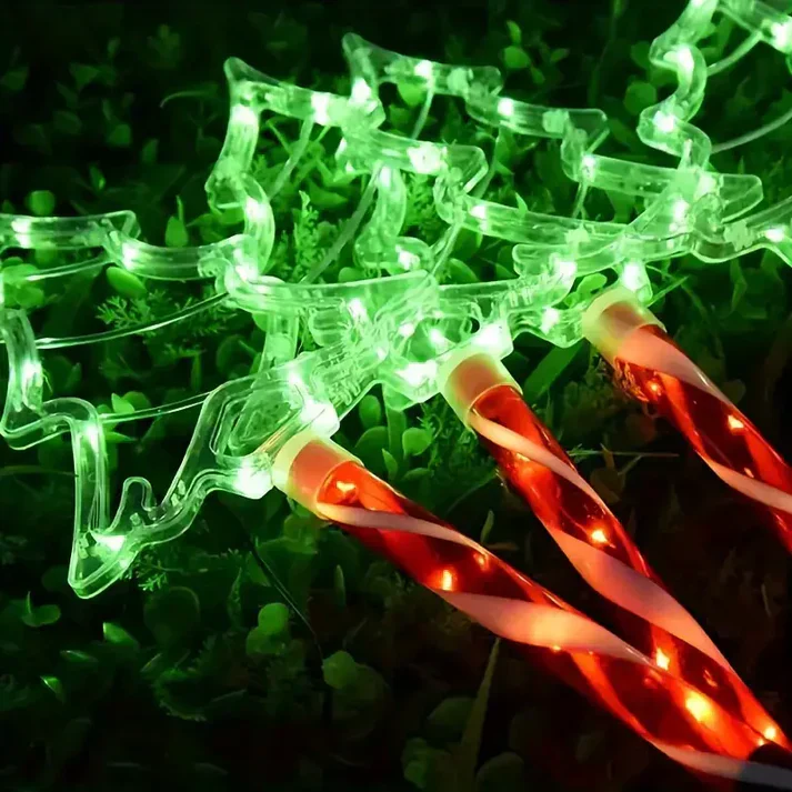 Twinkly: Solar LED Christmas Tree Garden Lights, Waterproof Outdoor Décor with Auto On/Off, 8 Modes & Festive Glow for Pathways, Patios, Yard - Image 7