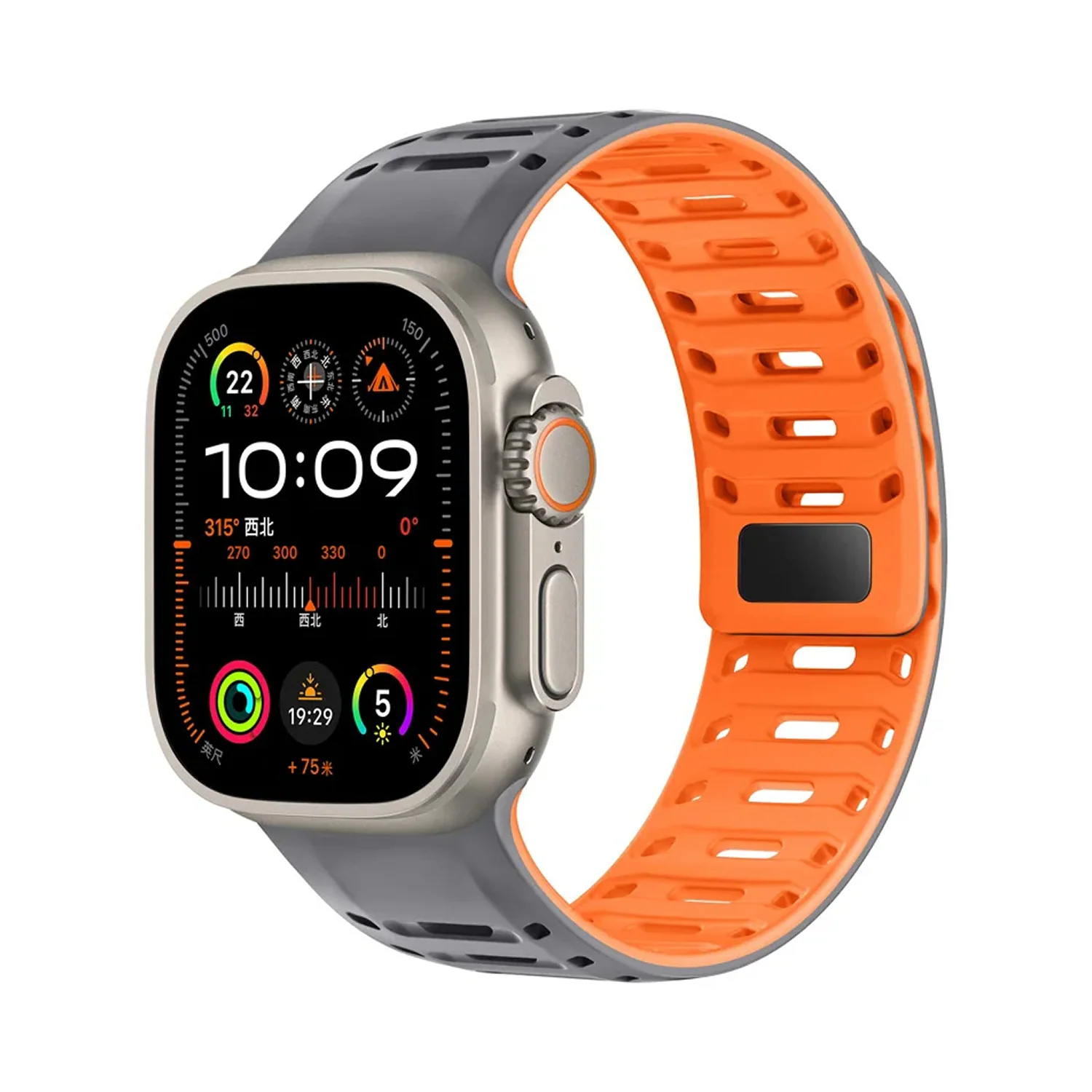 TwinLock Band for Apple Watch [42/44/45/49mm] – Dual Pin + Magnetic Lock | Arthritis-Friendly, Sweatproof Silicone Strap by Coverner India - Image 7