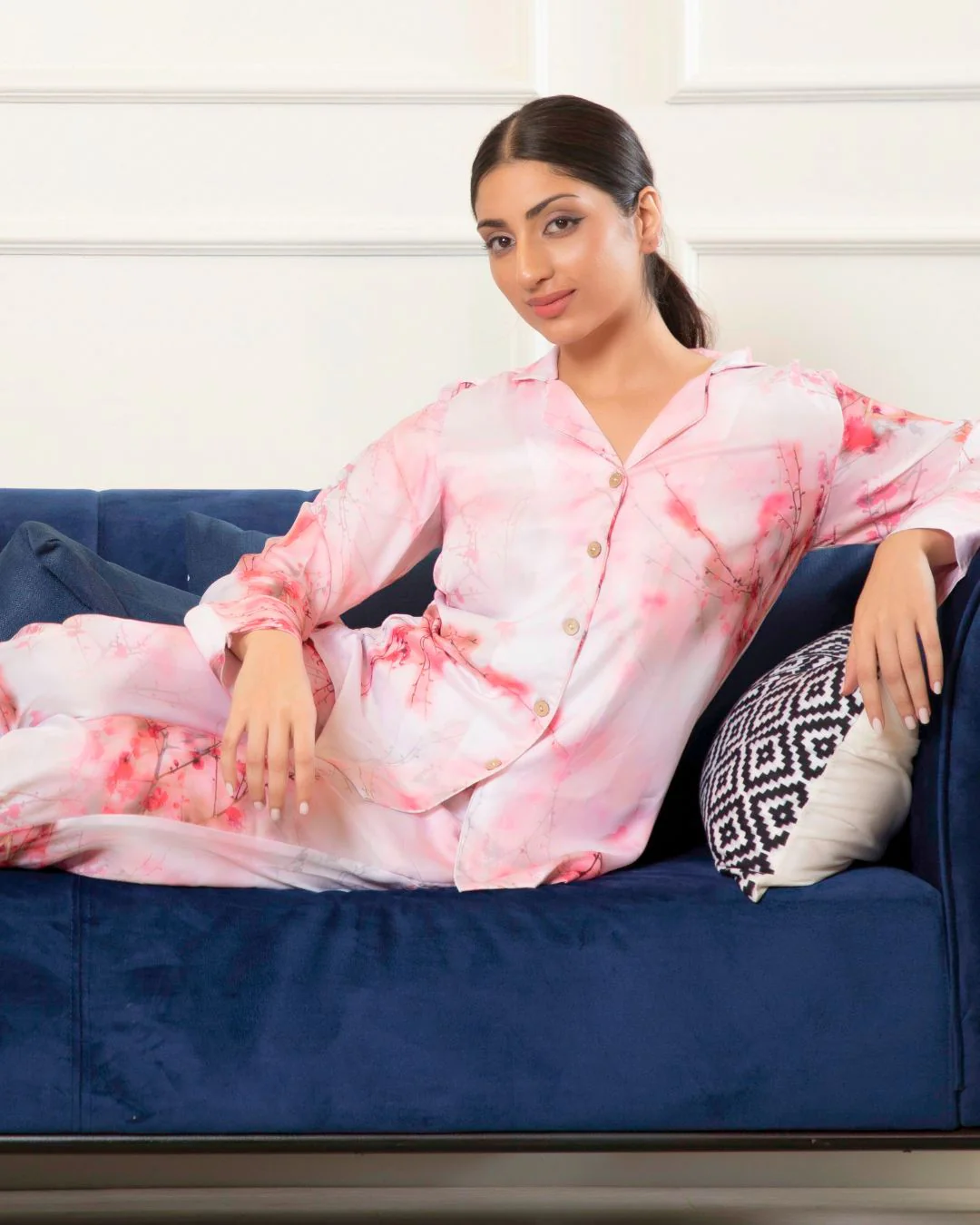 Two Piece Cotton Tie-Dye Co-Ord Set - Image 4