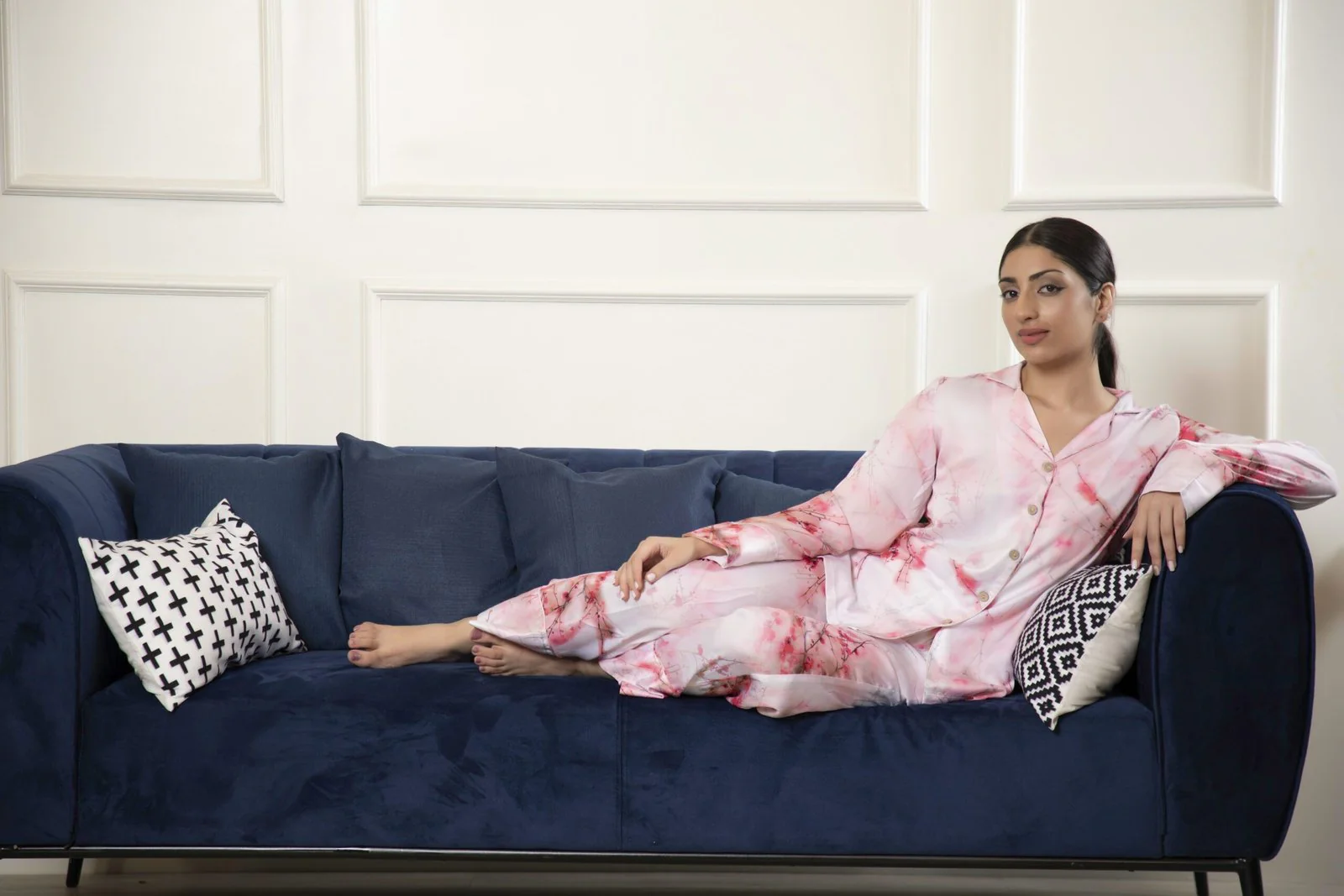 Two Piece Cotton Tie-Dye Co-Ord Set - Image 5