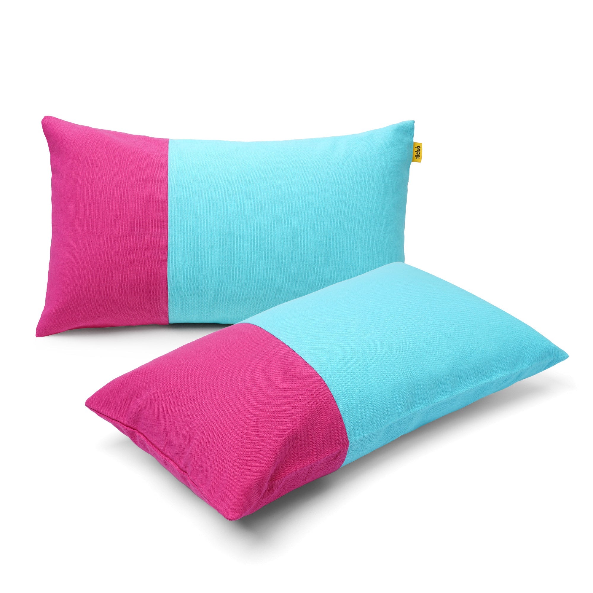 Two Tone Lumbar Cushion Cover | Set Of 2