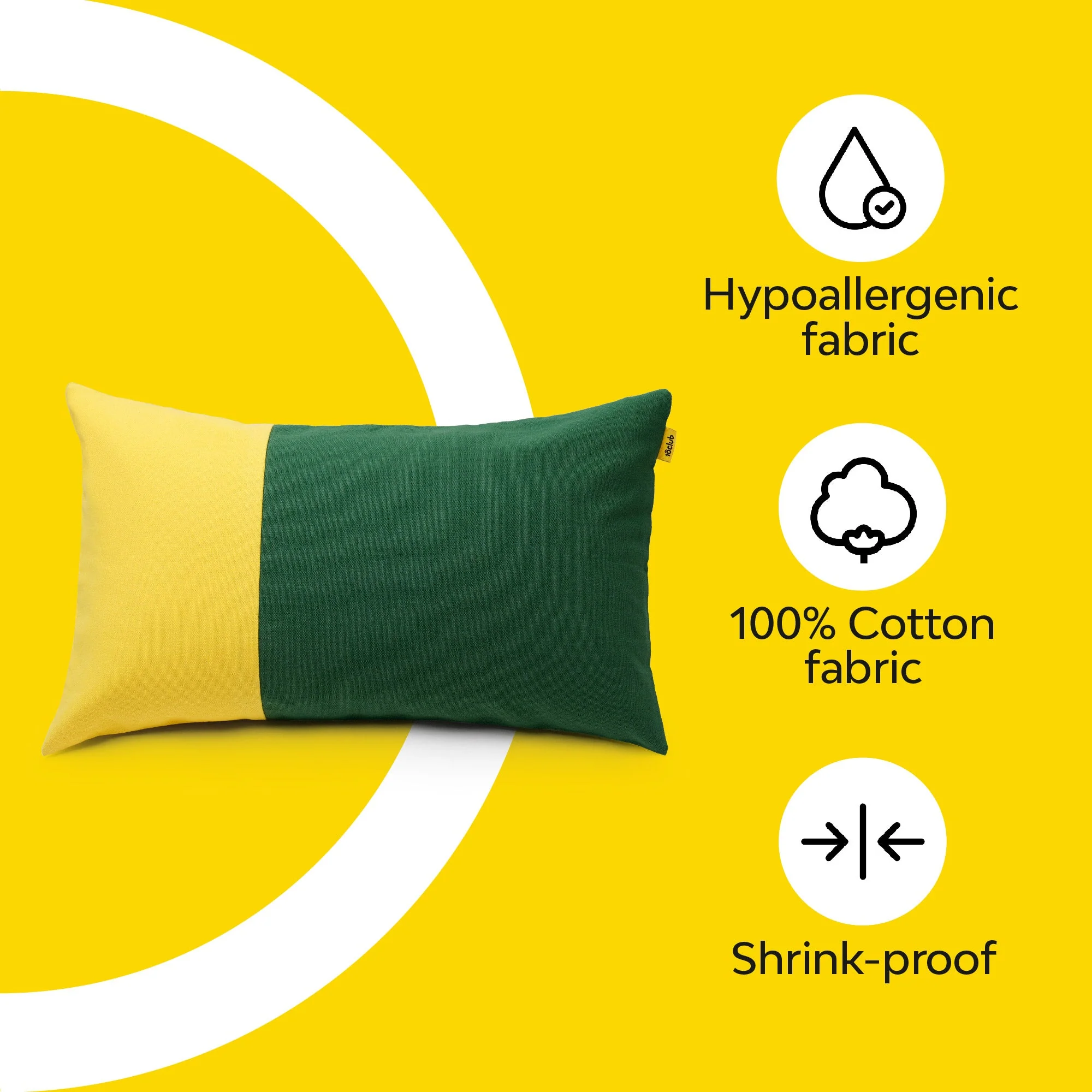 Two Tone Lumbar Cushion Cover | Single - Image 11
