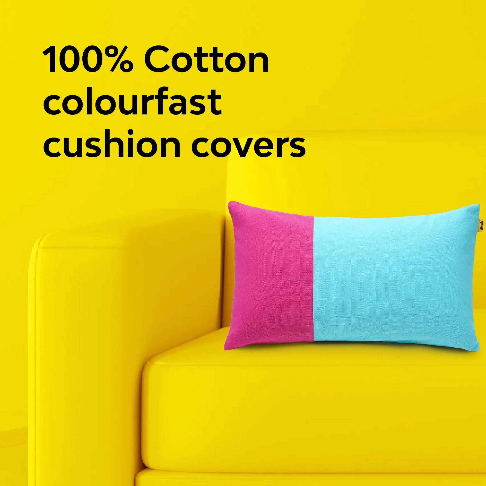 Two Tone Lumbar Cushion Cover | Single - Image 17