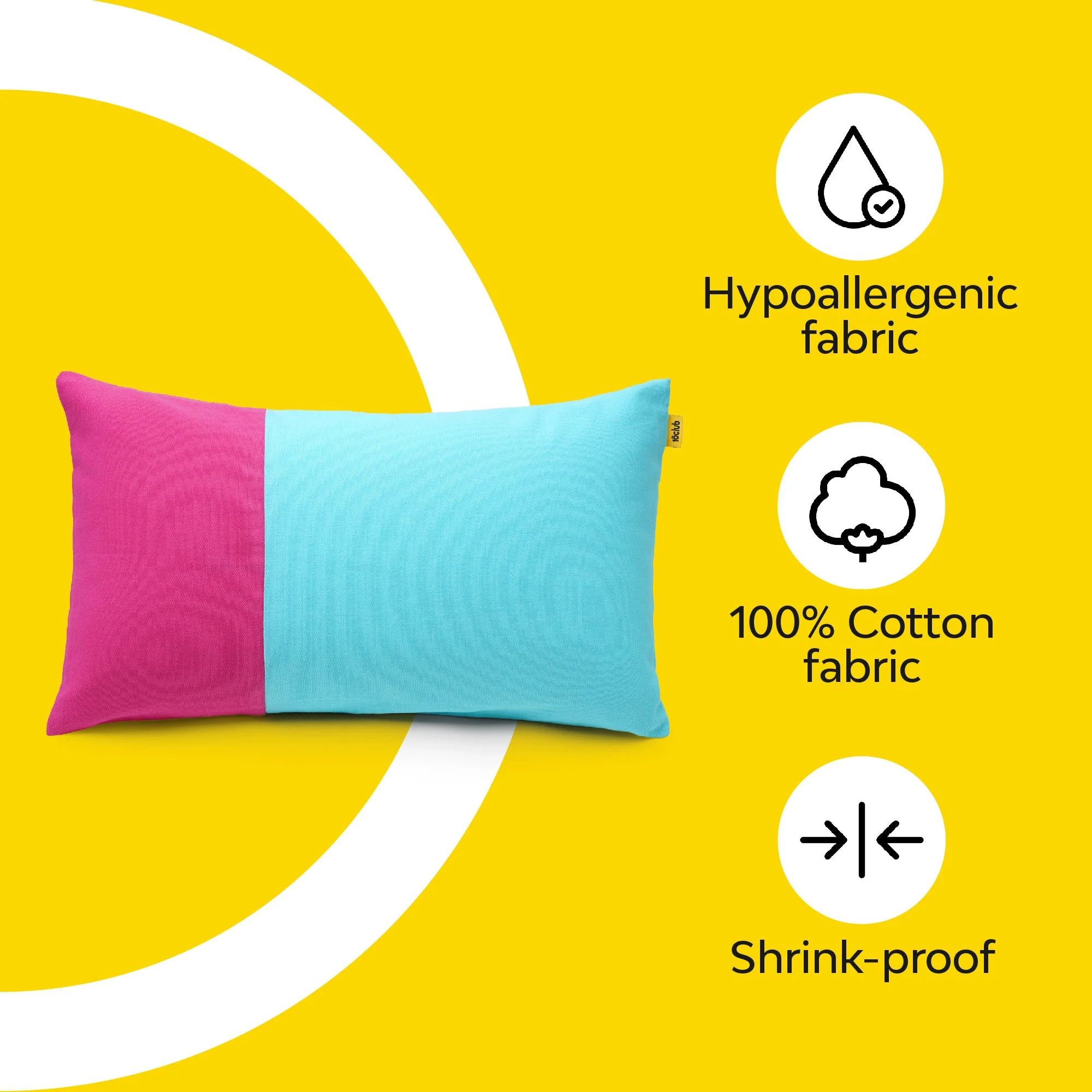 Two Tone Lumbar Cushion Cover | Single - Image 18