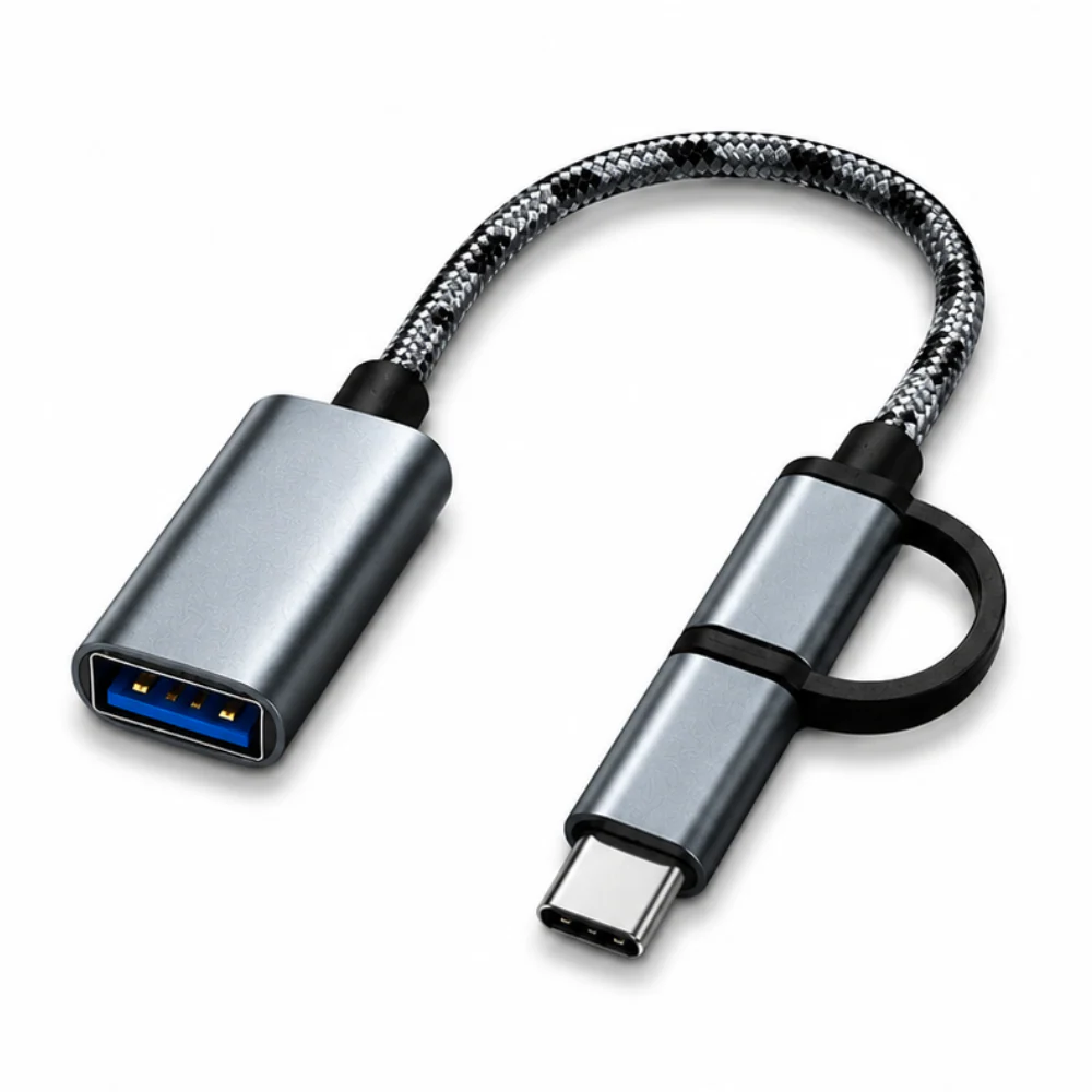 Type C & Micro USB OTG Cable Fast Data Transfer - TwinPort