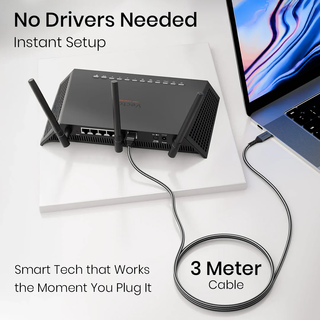 Type-C to RJ45 Gigabit Ethernet Adapter - Image 3