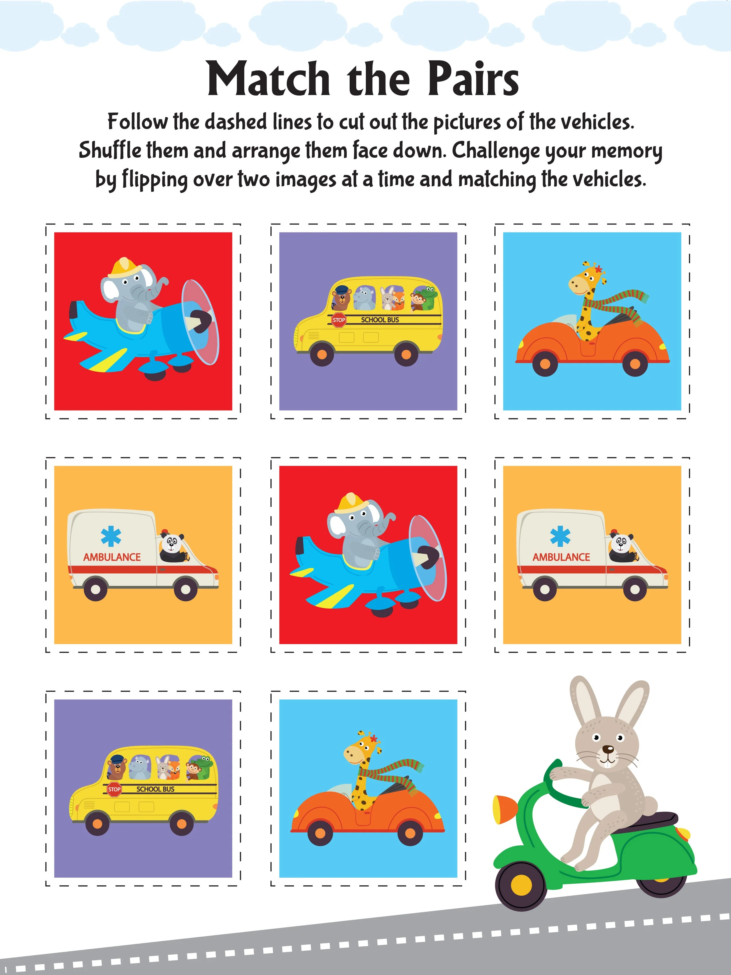 Ultimate Vehicles Scissors Skills Activity Book for Kids Age 4 - 7 years | With Child- Safe Scissors, Games and Mask - Image 7