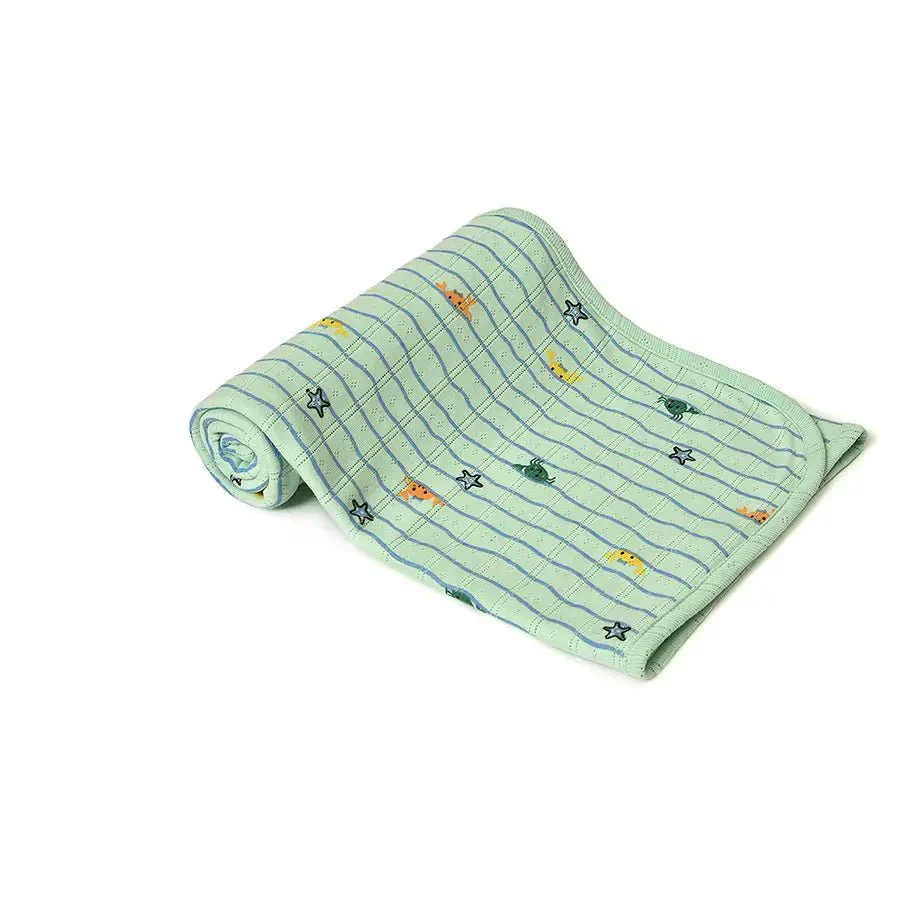 Ultra Soft Kids Blanket- Green - Image 6