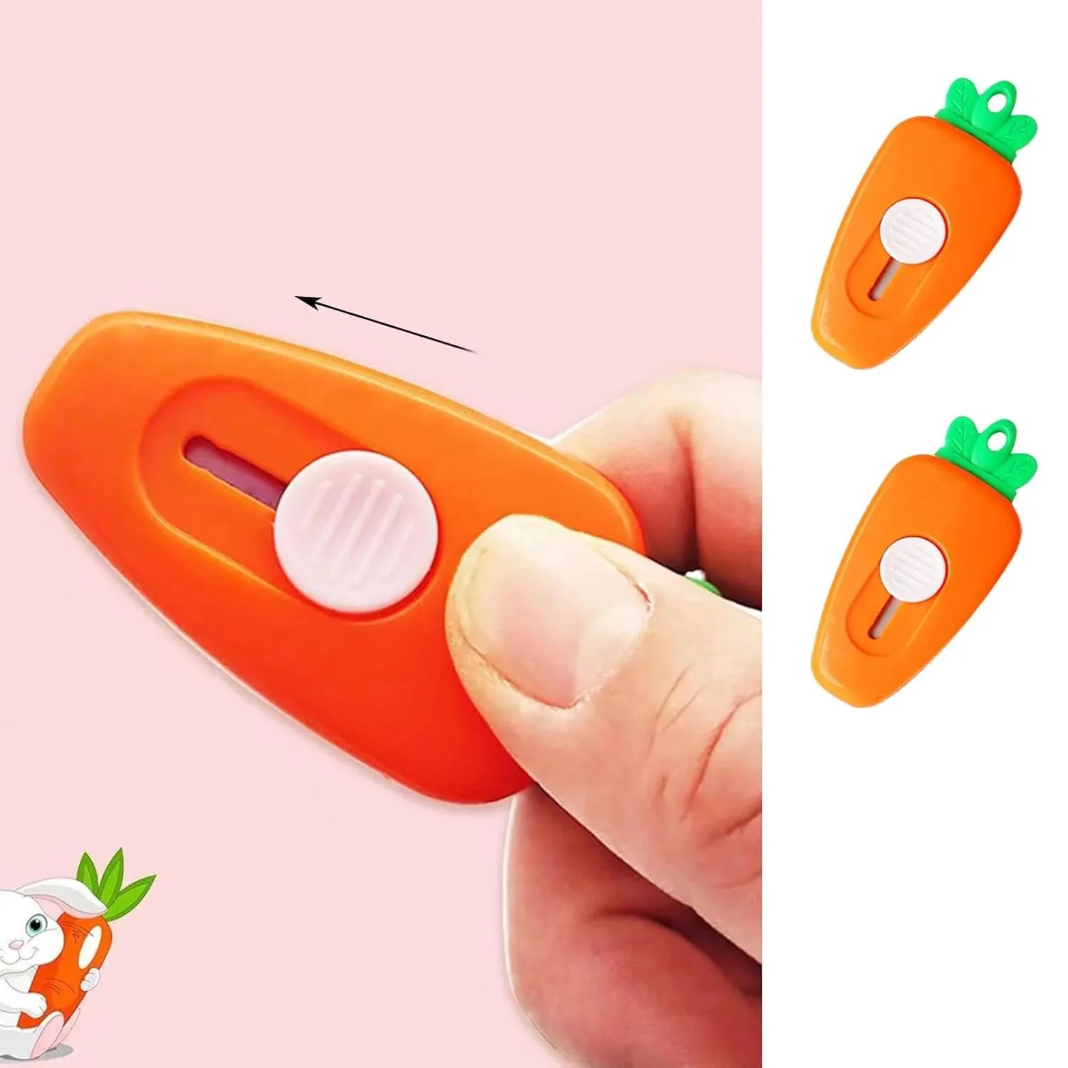 Unbox: Adorable Mini Retractable Box Cutter Set (Pack of 3) – Cute & Portable Utility Knife for Unboxing & Everyday Use - Image 2