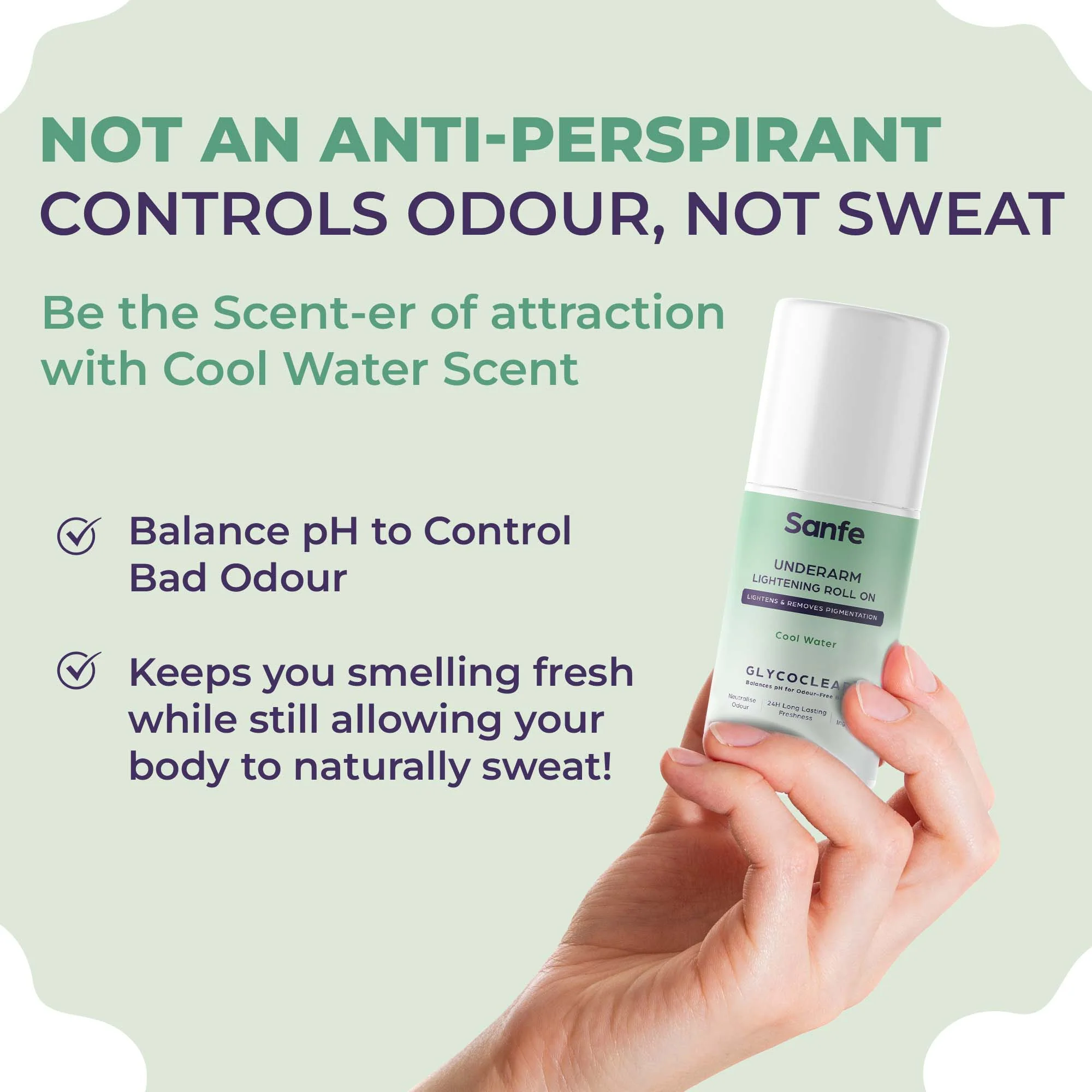 Underarm Lightening Roll On For Women - Cool Water, Oudh & Soft Touch (Pack of 3) + Free Pouch - Image 4
