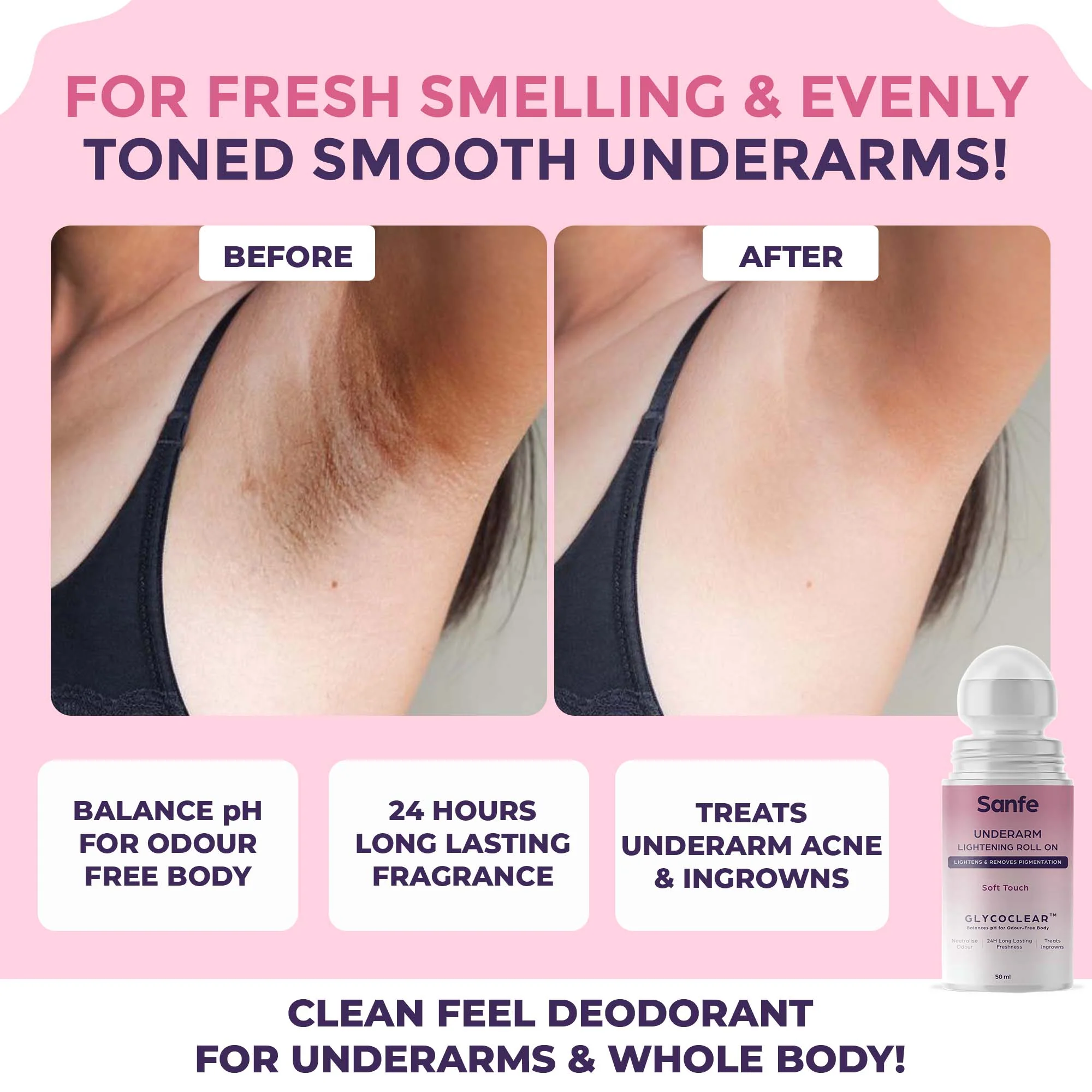 Underarm Lightening Roll On For Women - Soft Touch - Image 2