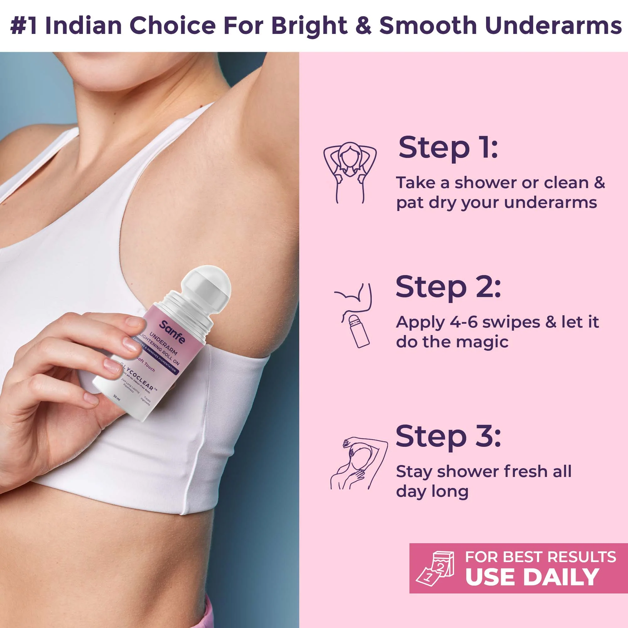Underarm Lightening Roll On  - Soft Touch (Pack of 2) - Image 7
