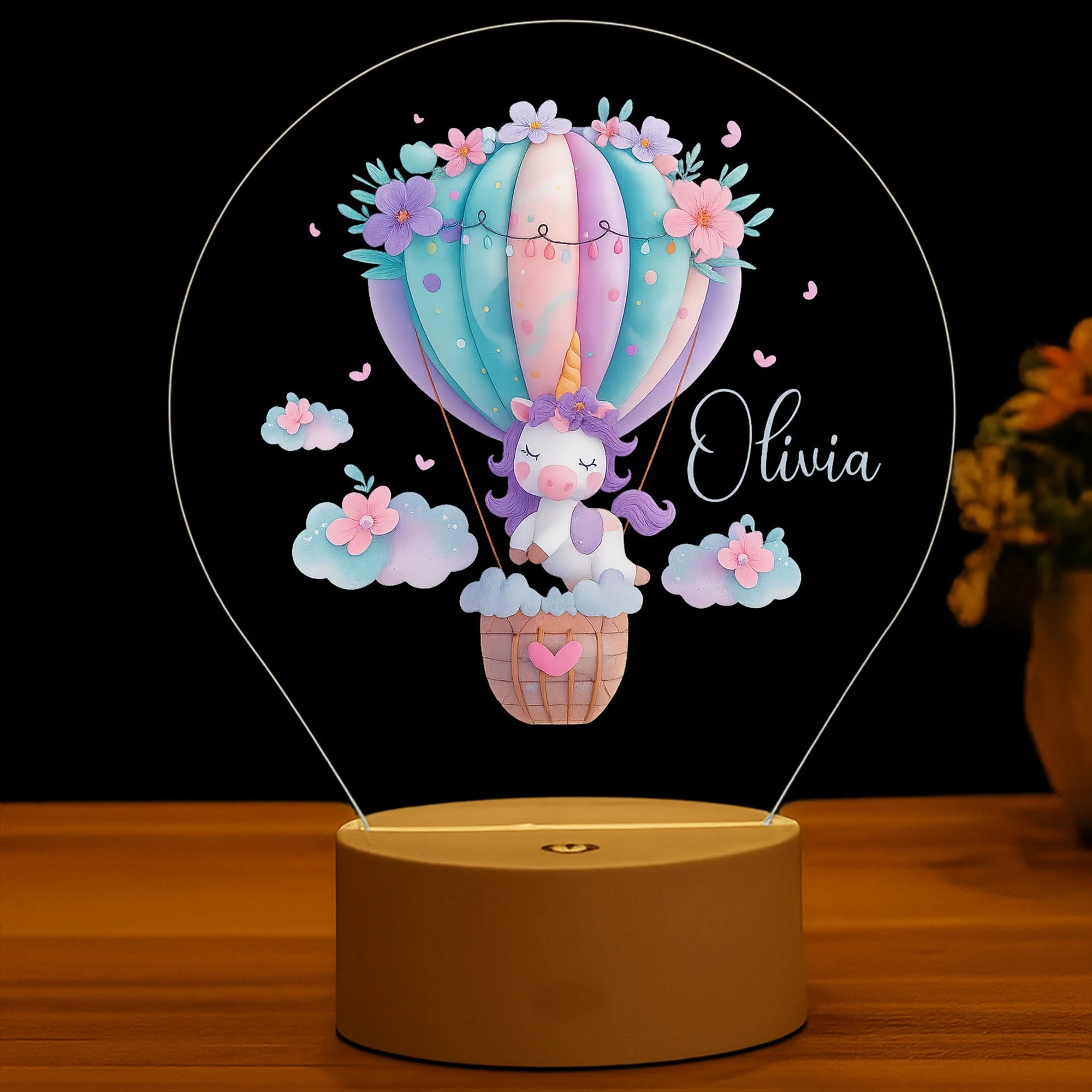Unicorn Night Light | Kids Bedroom Decor | Children's Lights | Kids Bedrooms - Image 3