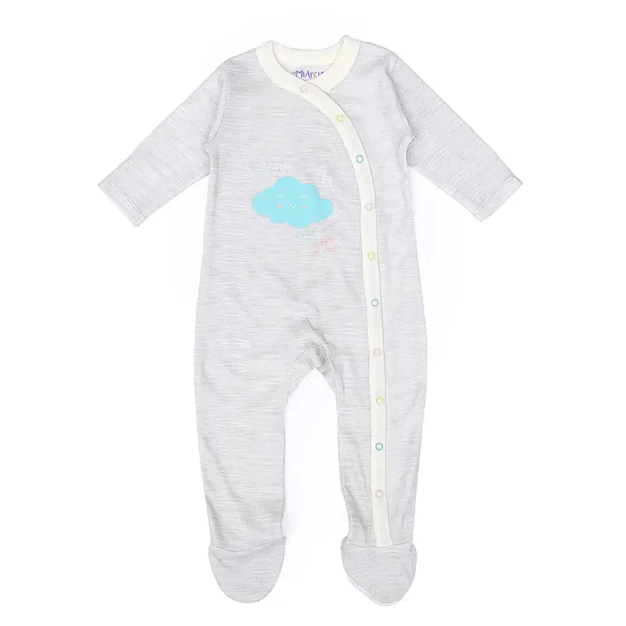 Unisex Comfy Knitted Sleep Suit For Baby - Arcus (Pack Of 3) - Image 5