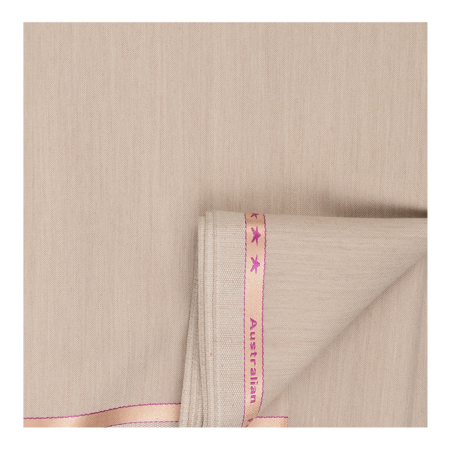 Unstitched PolyBlend Safari Suit Fabric in Beige - Image 5