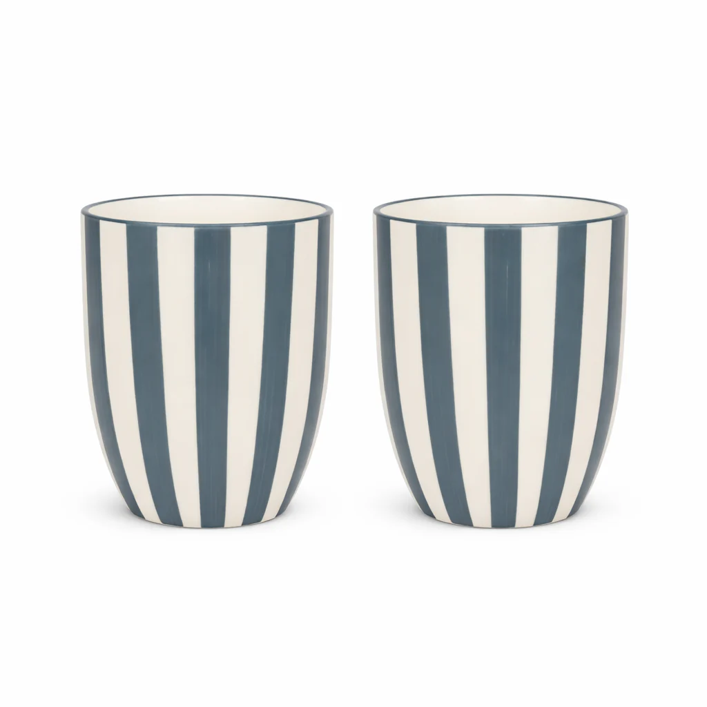 Urban Stripes | Ceramic Mugs | Set of 2 - Image 2