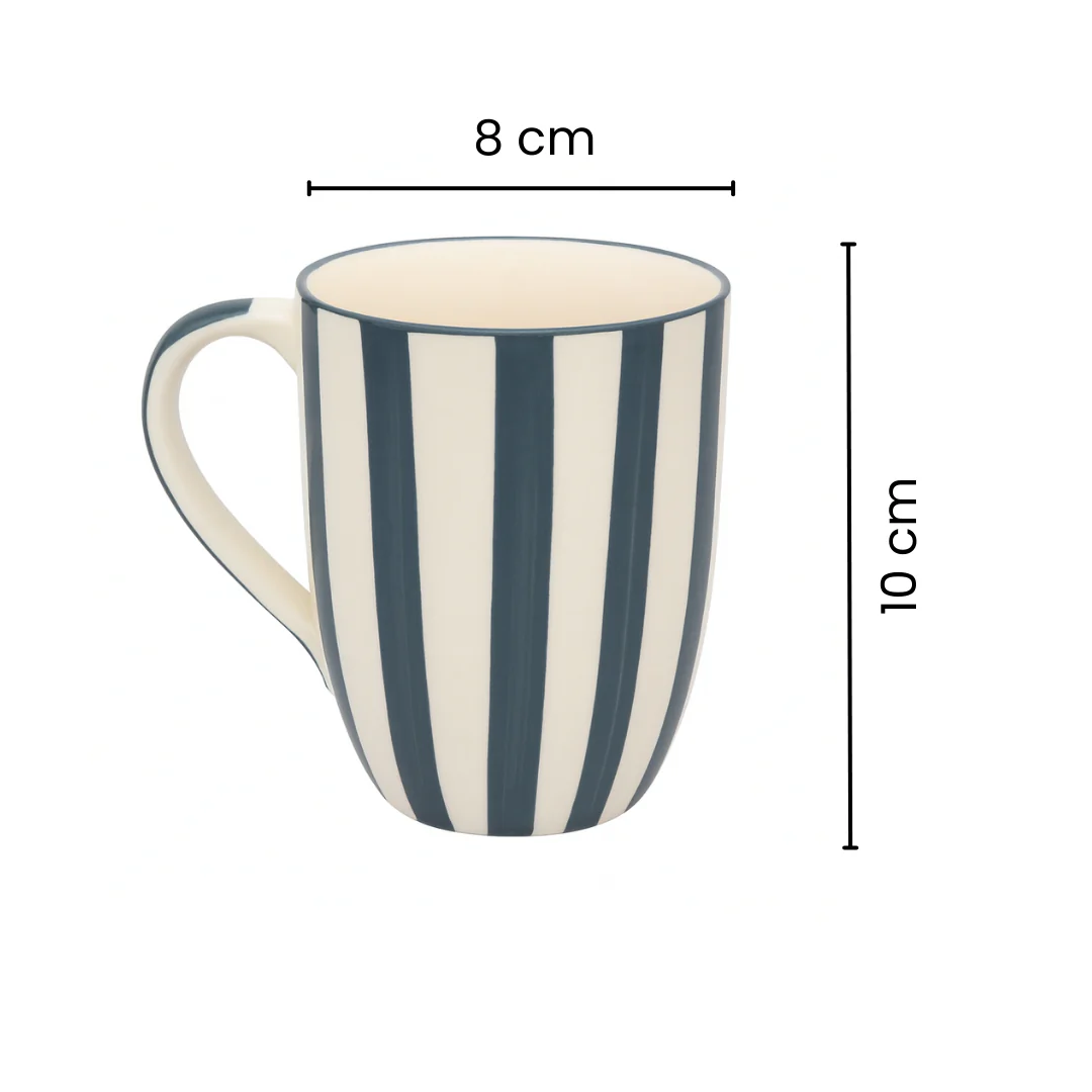 Urban Stripes | Ceramic Mugs | Set of 2 - Image 4