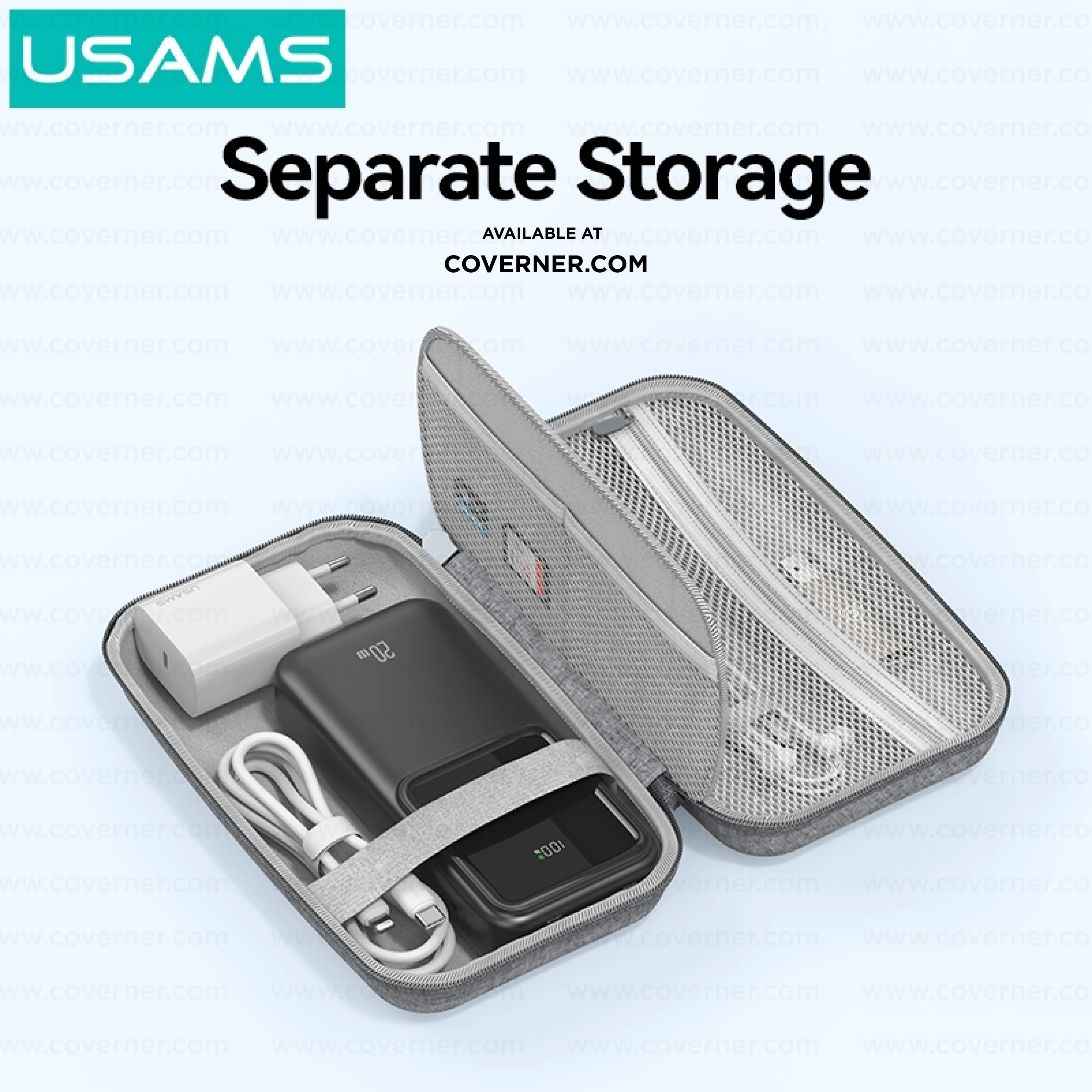USAMS Hard Shell Organizer – Waterproof & Shockproof Storage Bag | Coverner India - Image 5