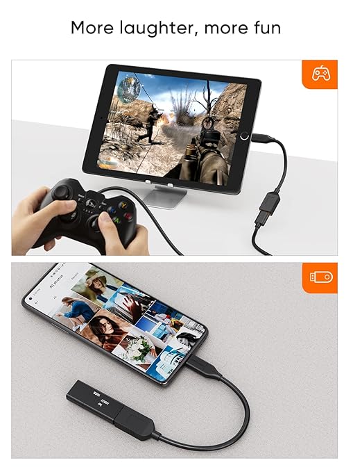 USB-C OTG Adapter USB-A Female cable Fast Data Transfer - LinkGo - Image 5