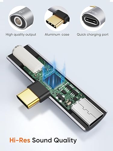 USB-C to 3.5mm Headphone Adapter with Fast Charging Audio - DuoTune - Image 5