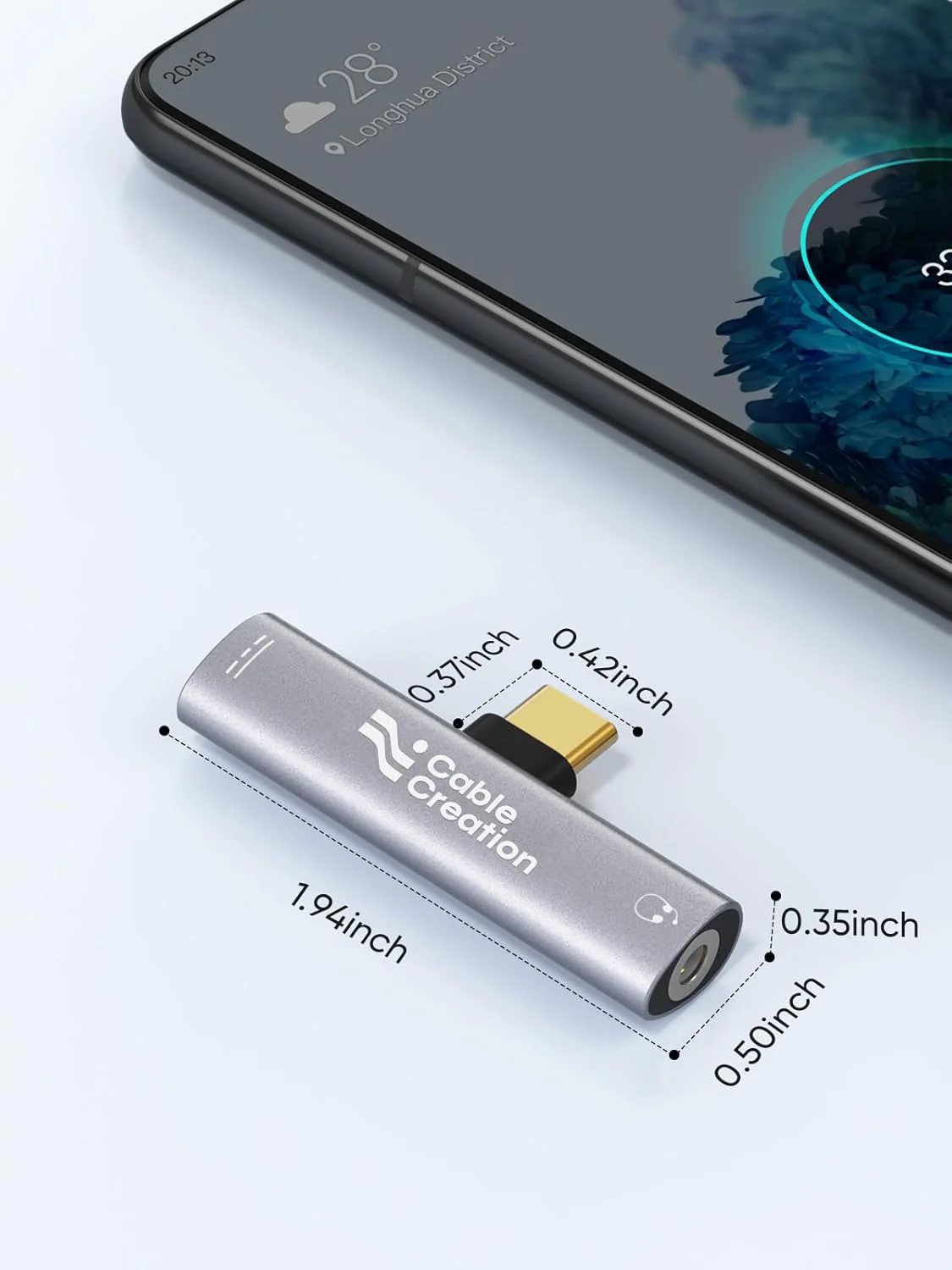 USB-C to 3.5mm Headphone Adapter with Fast Charging Audio - DuoTune - Image 9
