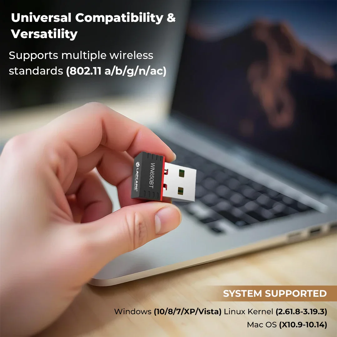 USB Nano WiFi +BT Adapter - Image 3