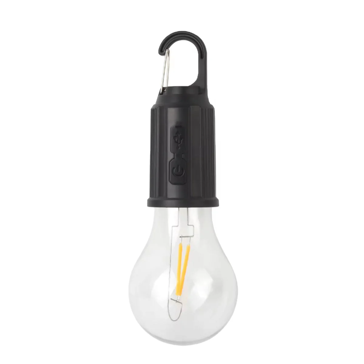 USB Rechargeable LED Bulb with Carabiner Hook 3 Light Modes USB Type C Charging (Pack of 2) - Image 3