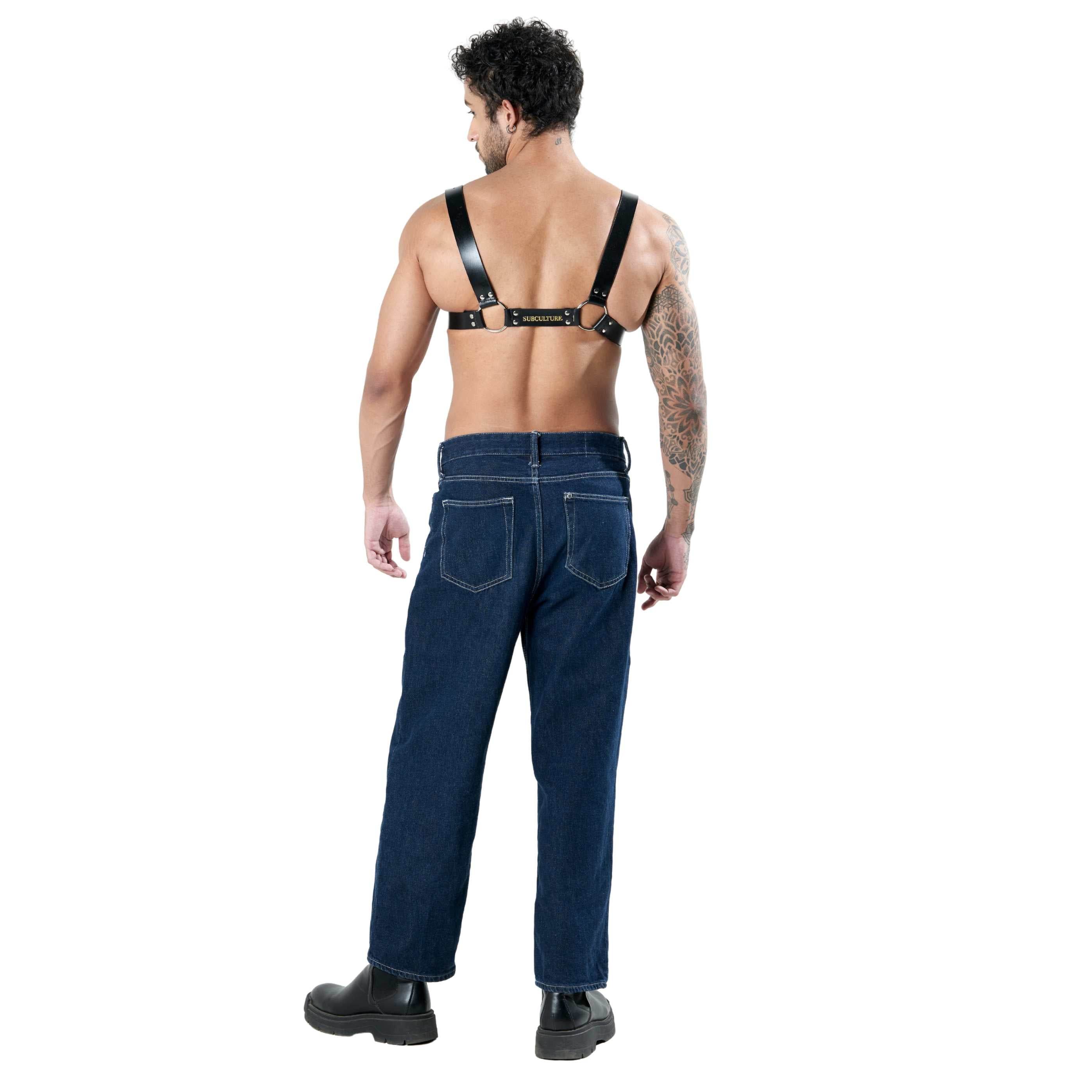 Utilitarian Leather Chest Harness - Image 7