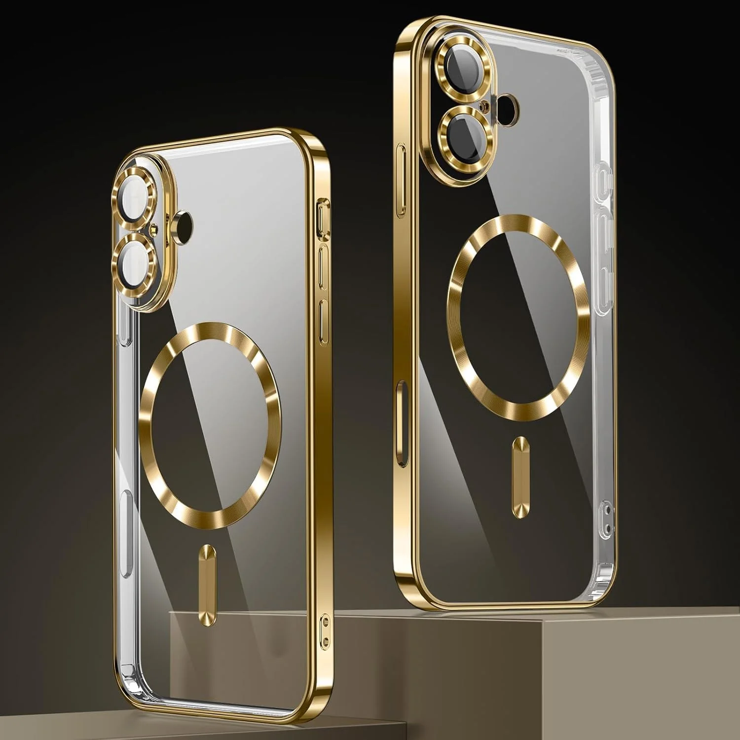 Vaku ® Apple iPhone 16 Plus Luxury Electroplated Magnetic Magsafe Camera Protection TPU Back Cover Case - Image 9