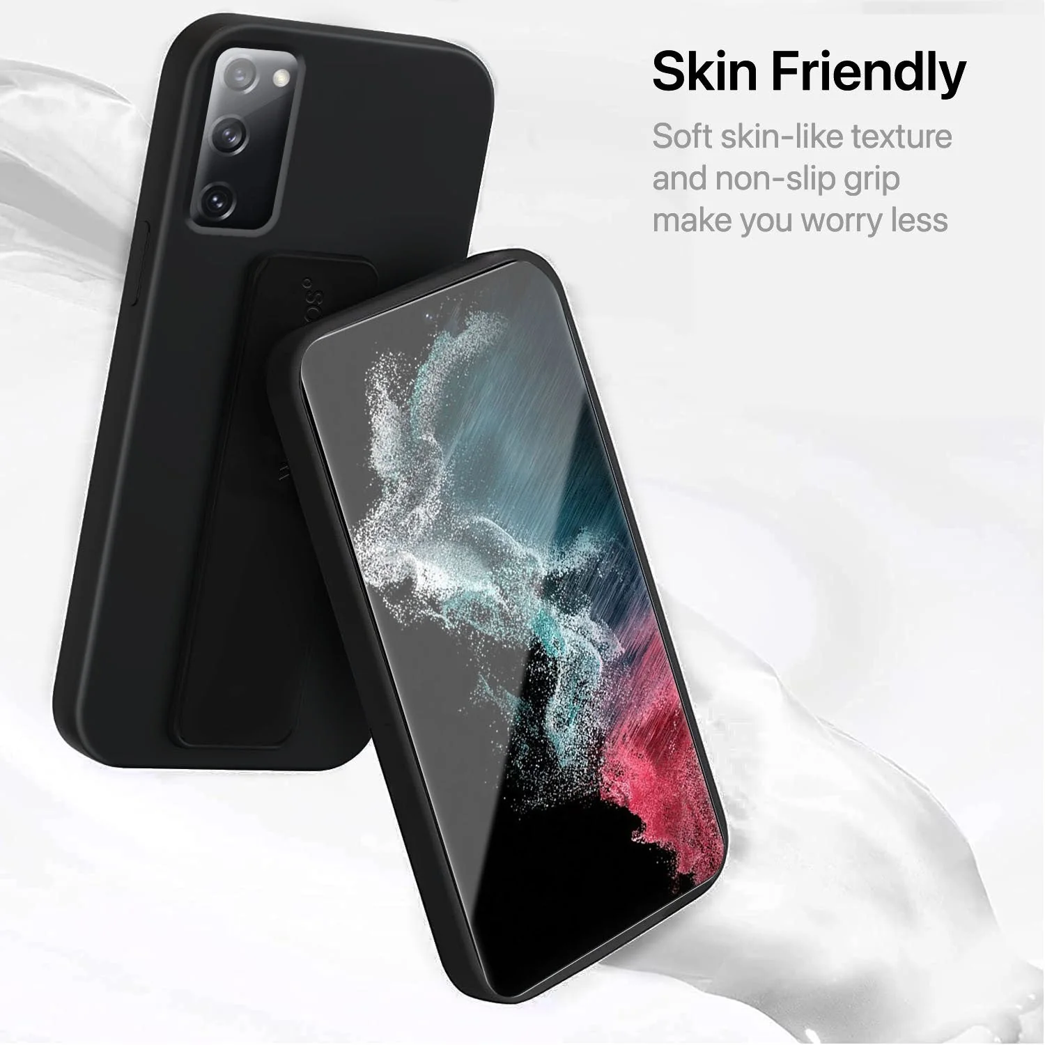 Vaku ® Samsung Galaxy S20 FE Harbor Grip Multi-Functional Magnetic Vertical & Horizontal Stand Case Silicon Back Cover - Image 6